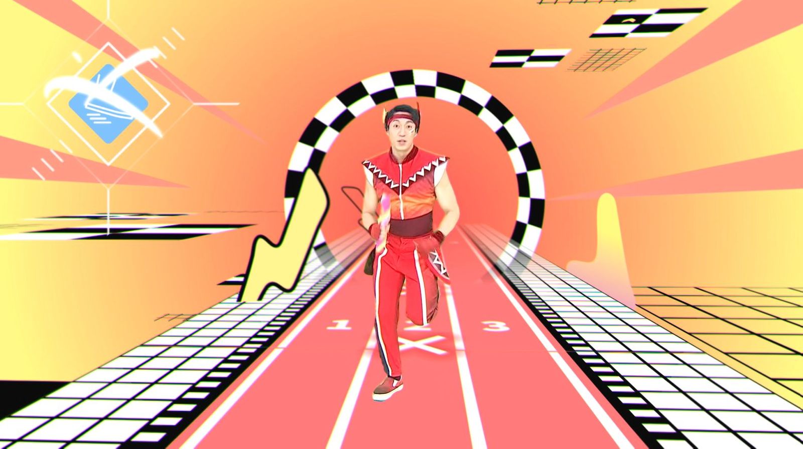 《動滋達滋森之島》第二季加入「動畫任務引導系統」如跑步會有速度線，孩子能感受運動像玩遊戲一樣，模仿動作不再困難。小公視提供