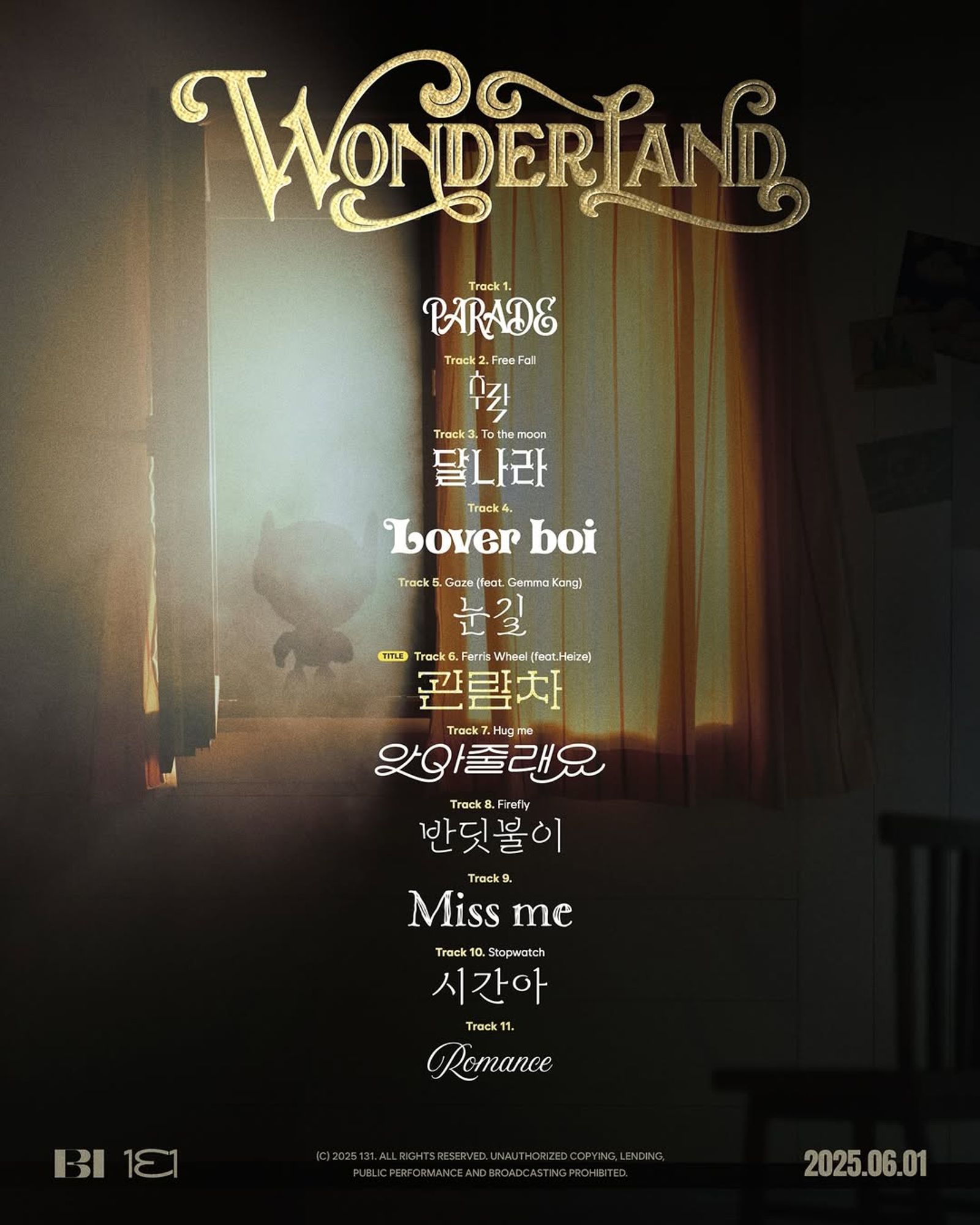 B.I熱騰騰的新專輯收錄11首歌。翻攝IG@shxxbi131