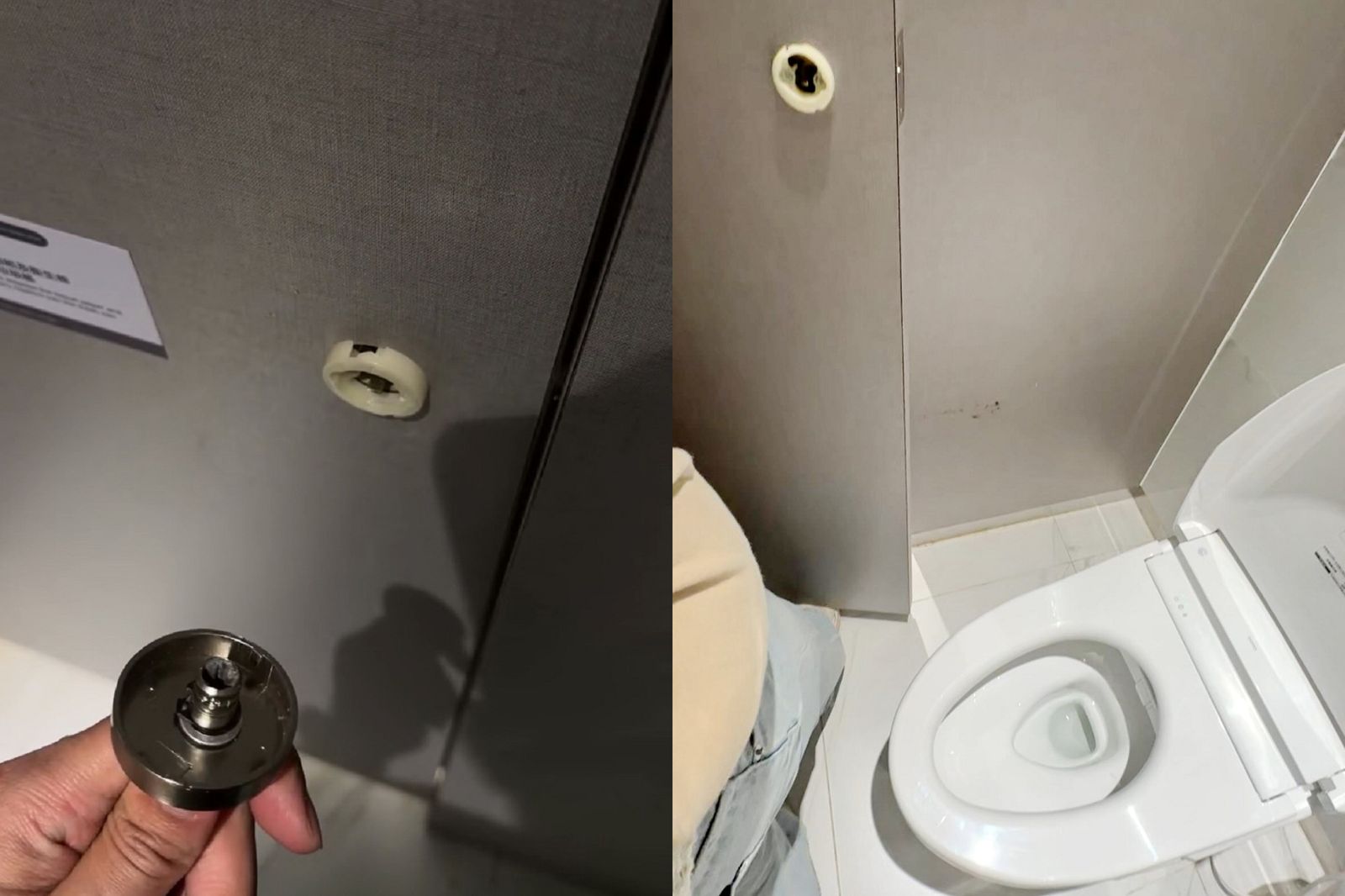 台中漢神洲際開幕首日爆「廁所驚魂記」 門把脫落險受困、警鈴狂響惹民怨