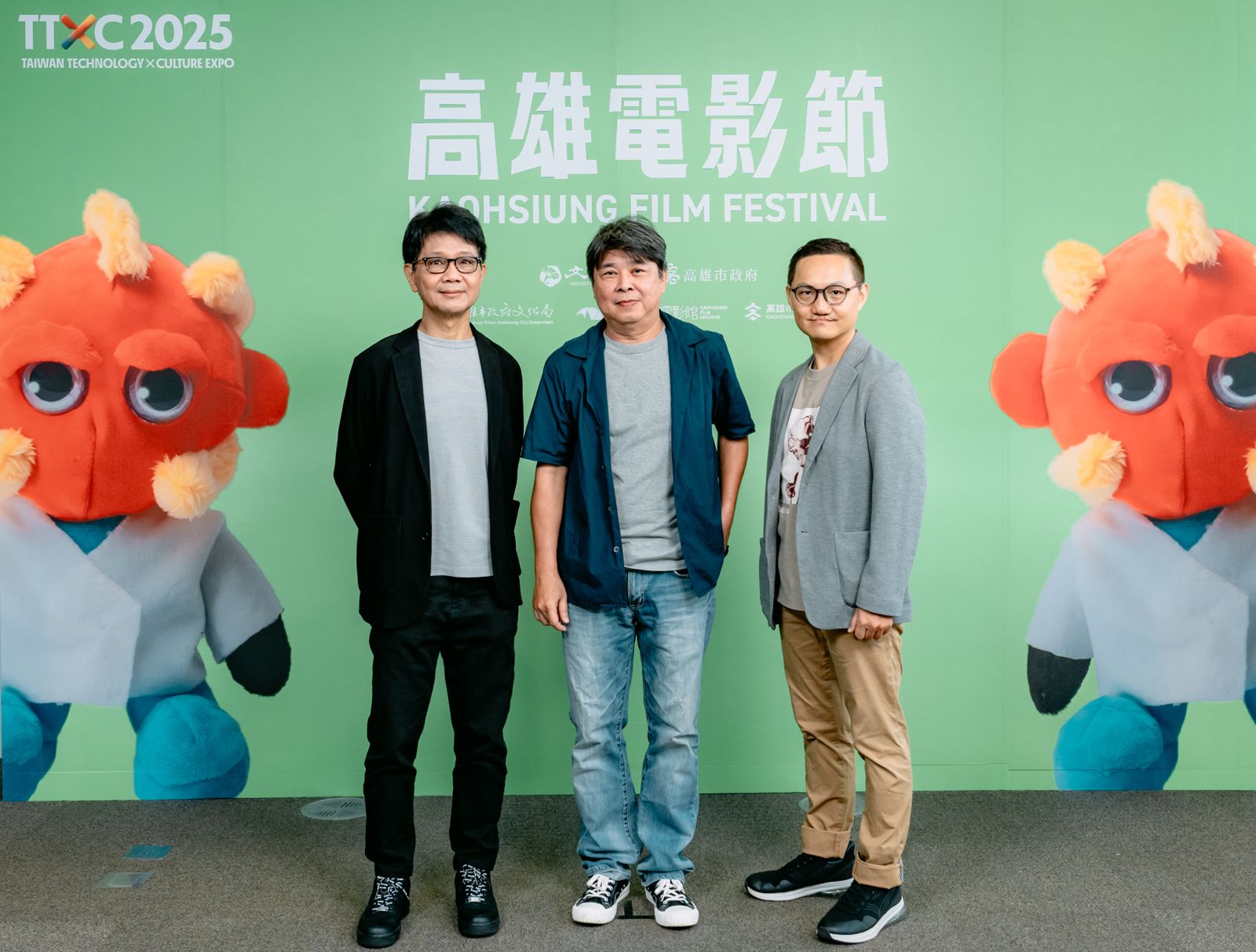 左起原著、製作人侯文詠、導演徐輔軍、製作人柯俋森。高雄電影節提供