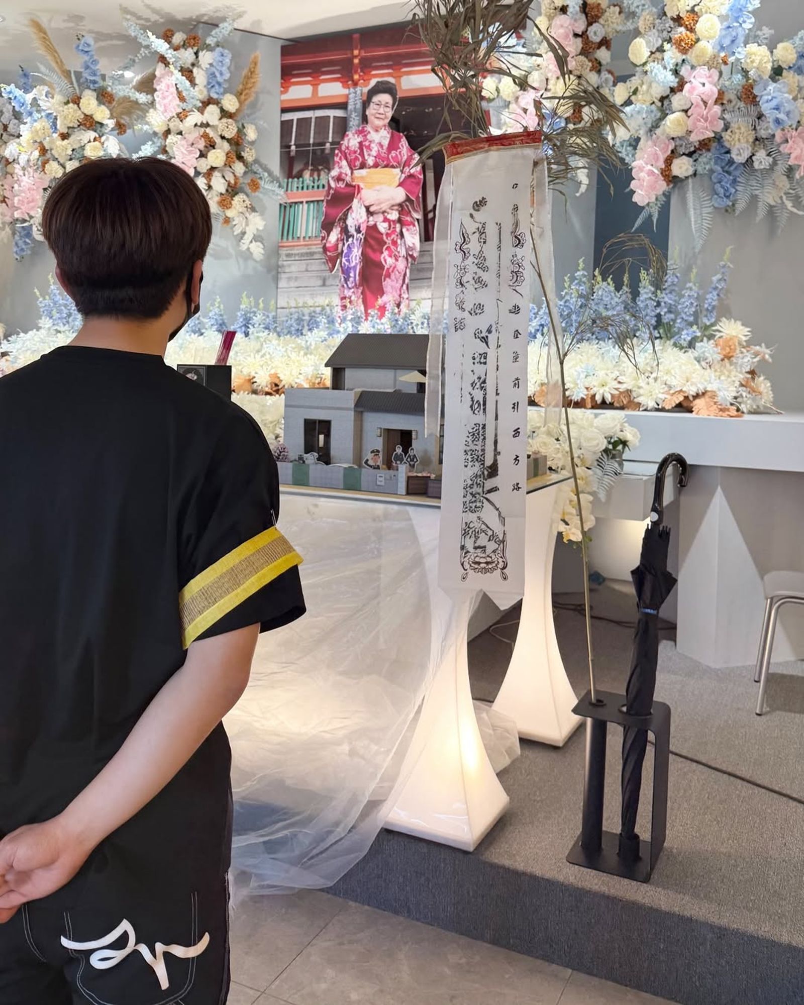 蔡阿嘎曝光嘎媽的告別式現場。翻攝蔡阿嘎IG