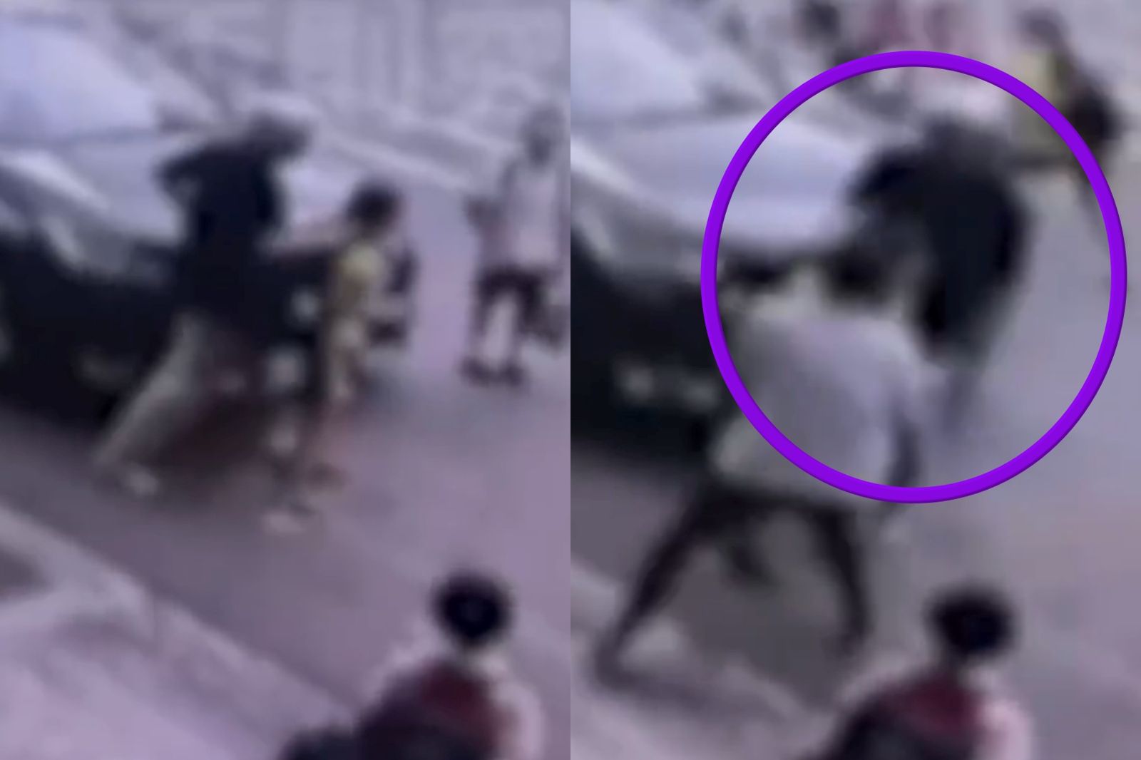 苗栗一名48歲邱姓男子持刀攻擊路過2名女學童及一名中年男子。圖／翻攝畫面