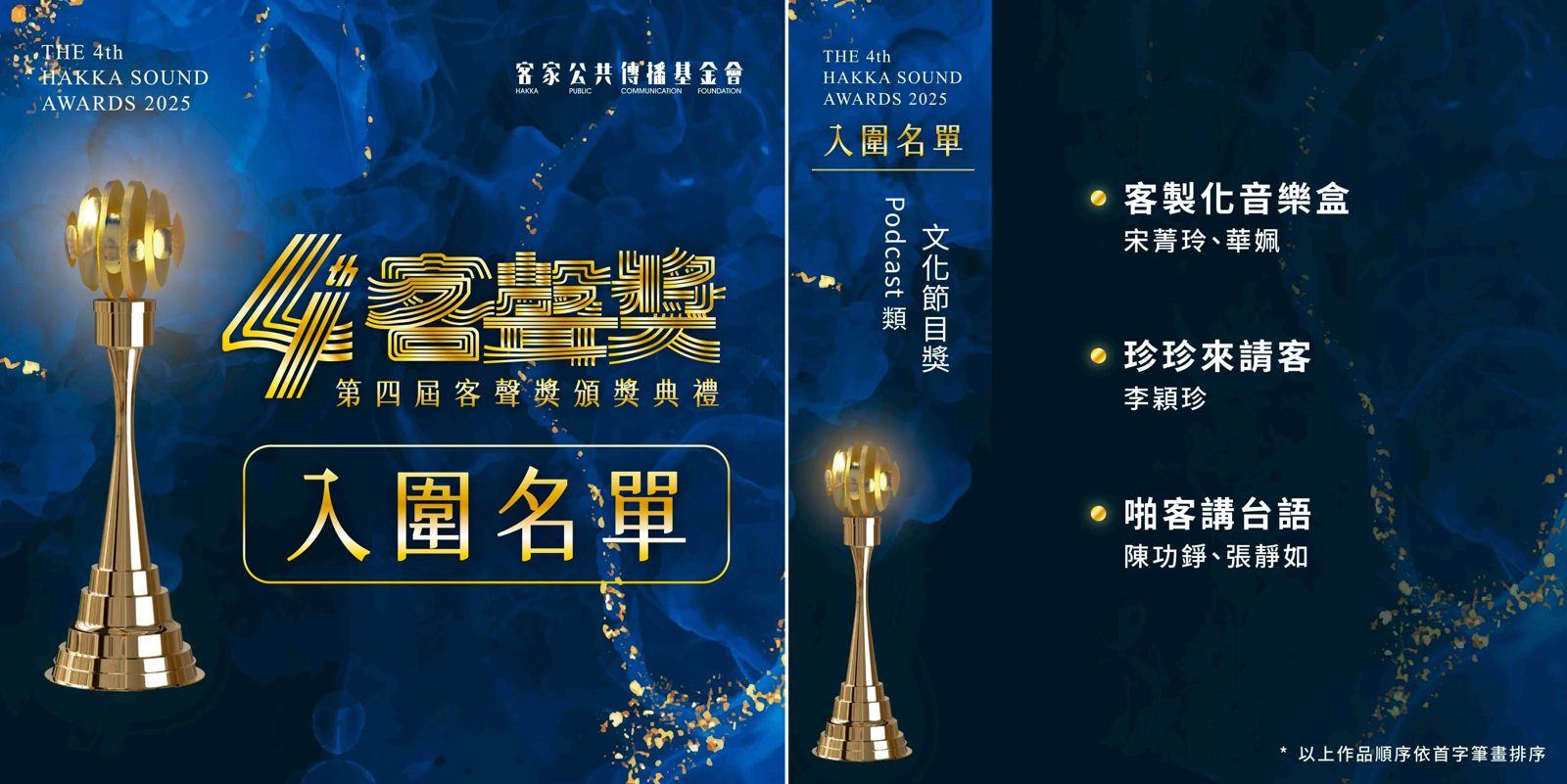 華姵老師入圍第四屆客聲獎「文化節目獎」。華姵老師提供