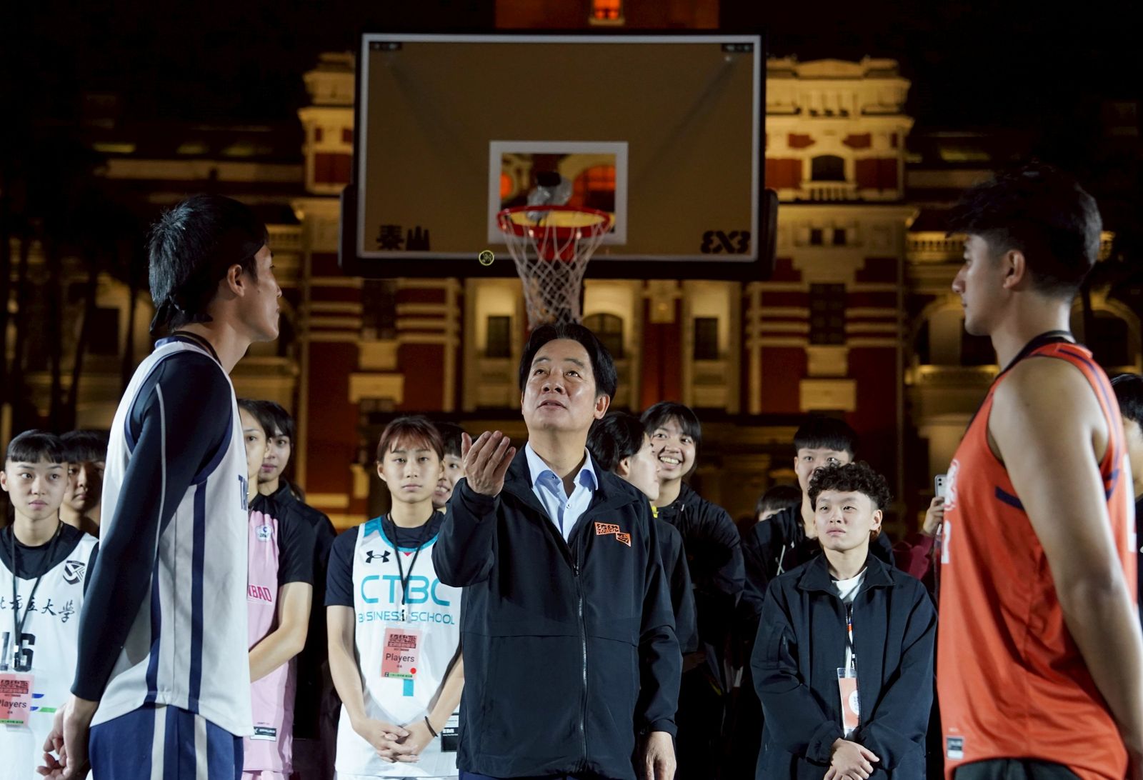 凱道變籃球場!運動部辦「總統盃3x3籃球賽」賴清德談運動三願景