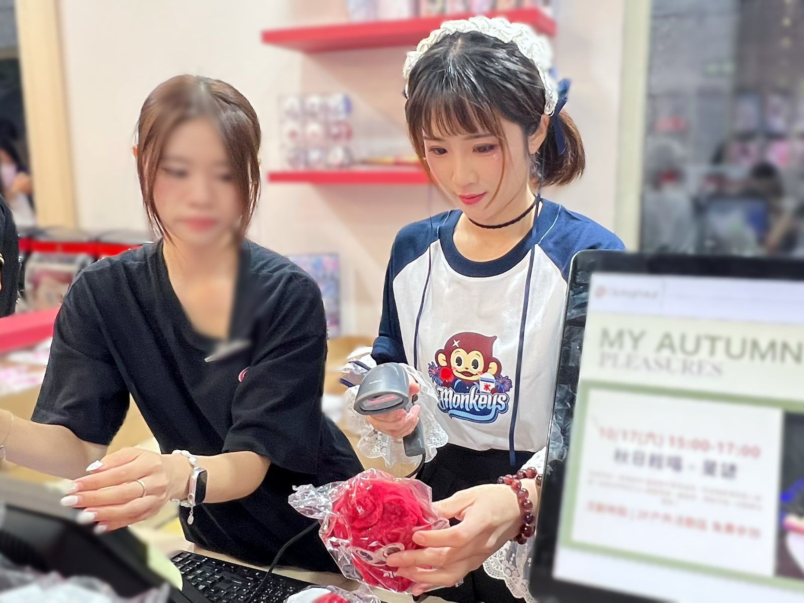 沈珈妤以可愛造型現身。樂天桃猿提供