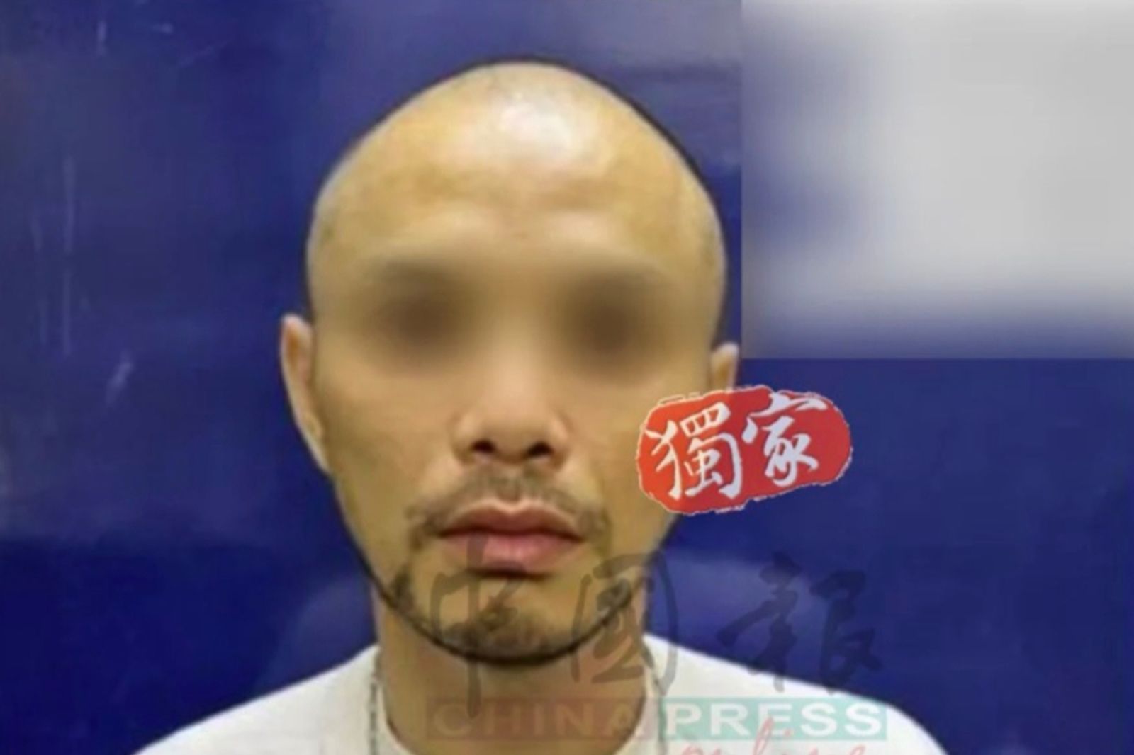 黃明志被捕畫面曝光。翻攝《中國報》