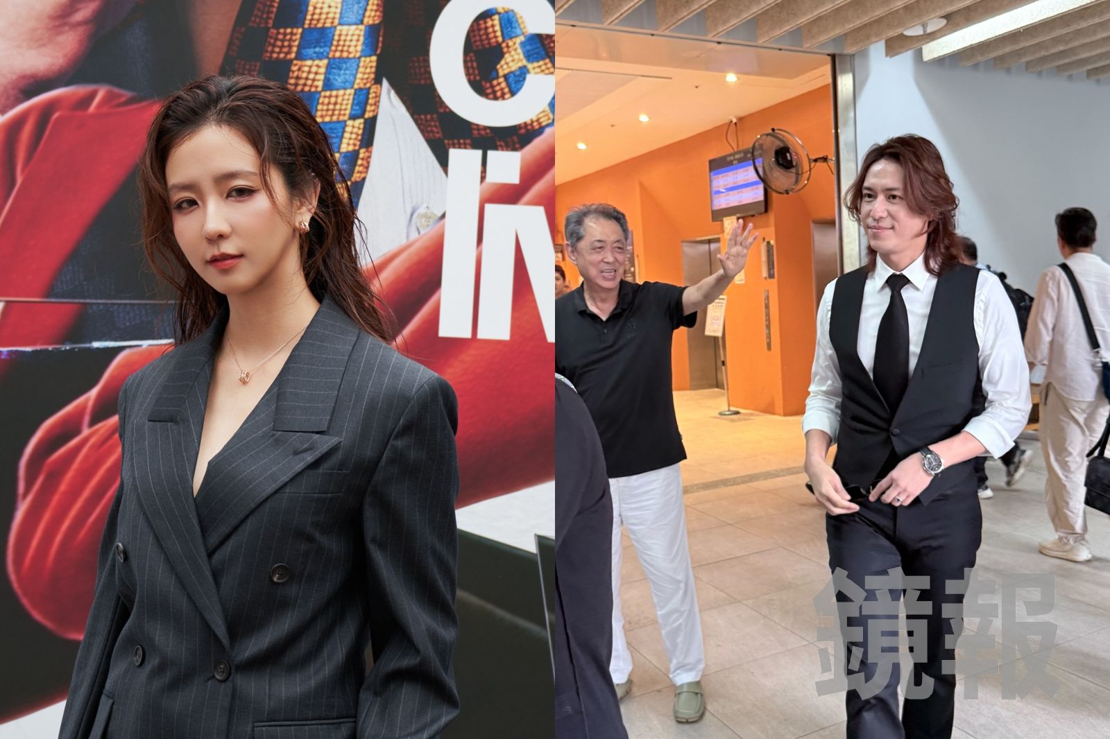 陳啟禮之子陳楚河現身吳功告別式 緋聞女友周曉涵同行「伸手遭拒」互動微妙