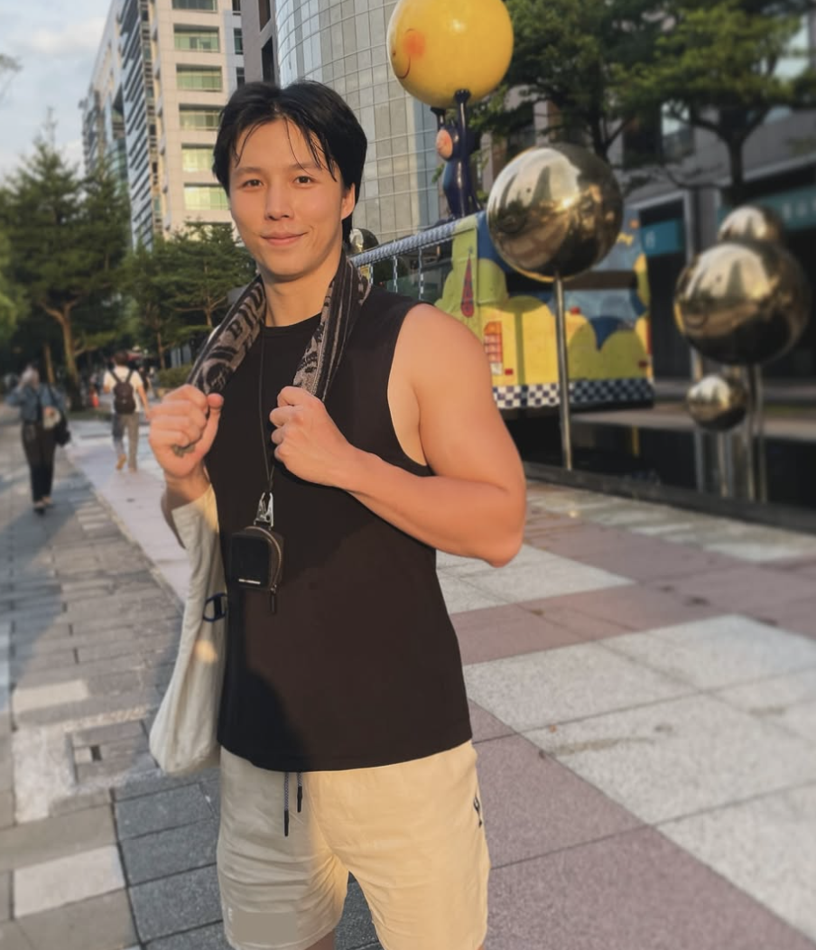 林禹熱愛運動。翻攝IG @linyu19901103