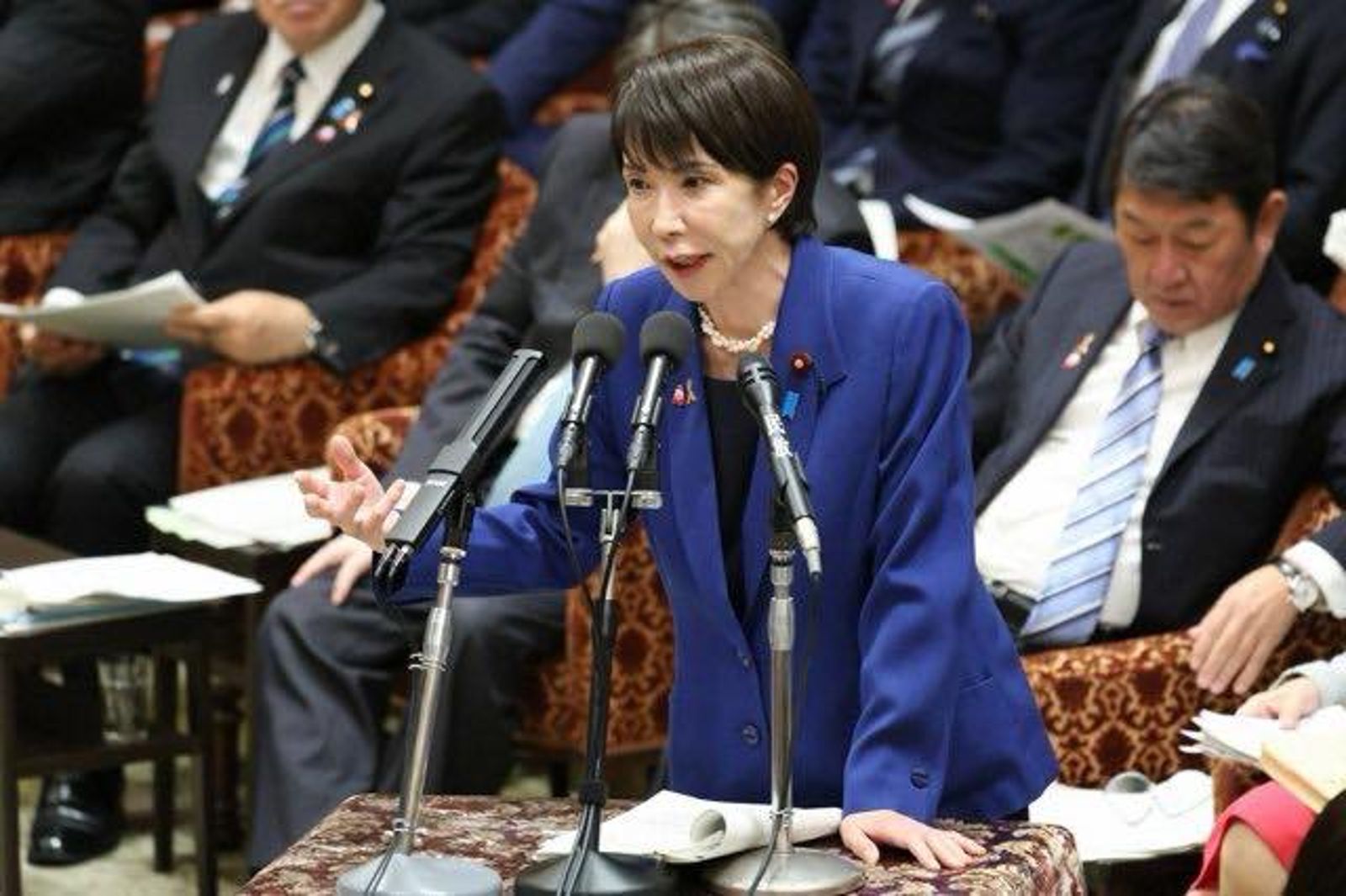 高市早苗承諾台灣有事「不排除出動自衛隊」。圖/翻攝自矢板明夫臉書