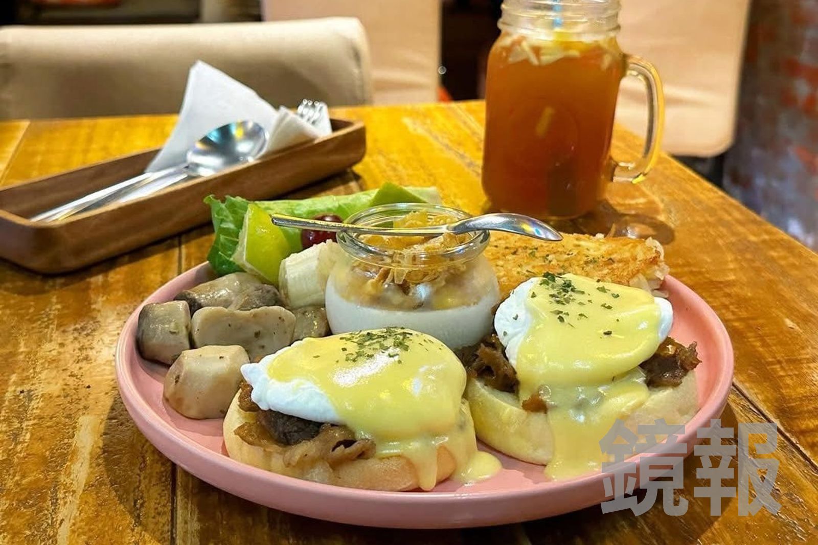 早午餐控要收藏!新店「只是一隻熊」班尼迪克蛋+焦脆薯餅根本假日救星