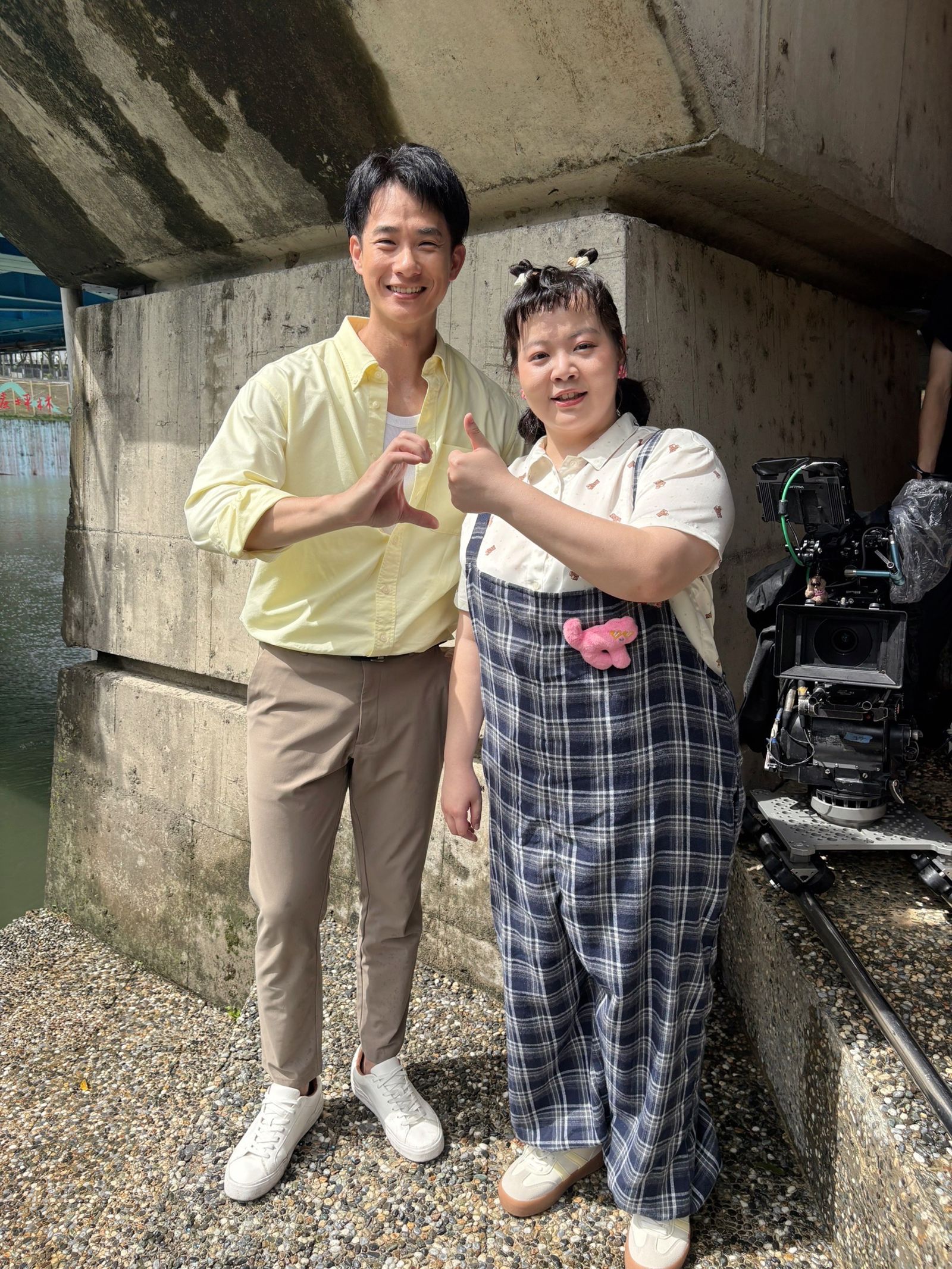 宮美樂(右)與盧彥澤首次合作卻默契十足。圖/民視