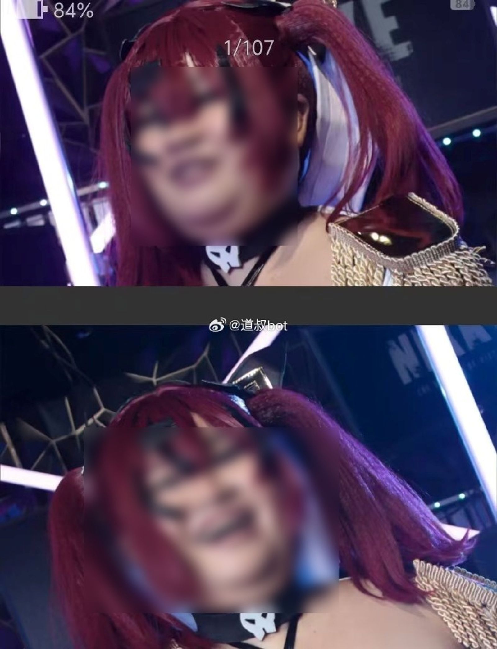 原圖曝光，網友嚇壞「求一下攝影師心理陰影面積」。圖／翻攝自微博