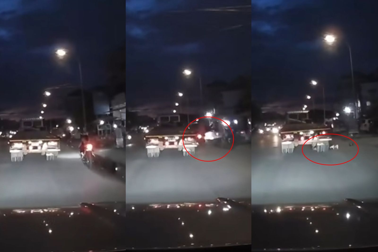 Channa You遭轎車撞上後倒地，再被後方貨車輾過。圖／翻攝自FB
