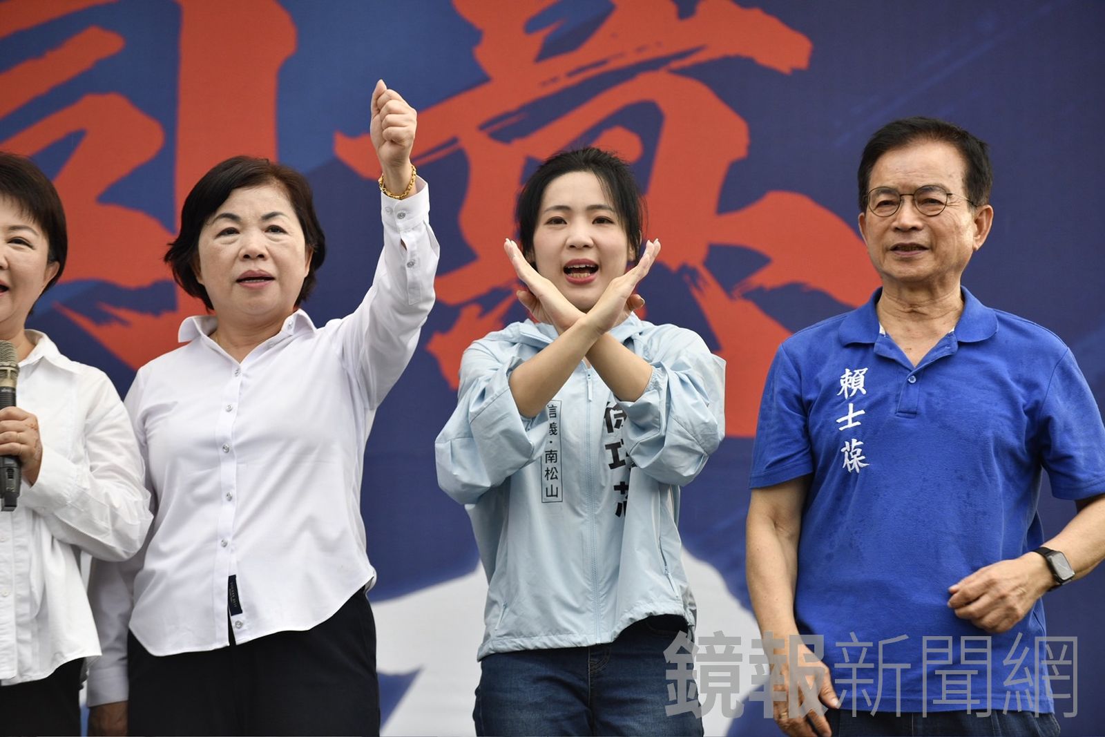 遭罷免的立委徐巧芯呼籲民眾反罷免，投下不同意票。（圖／，李智為攝）