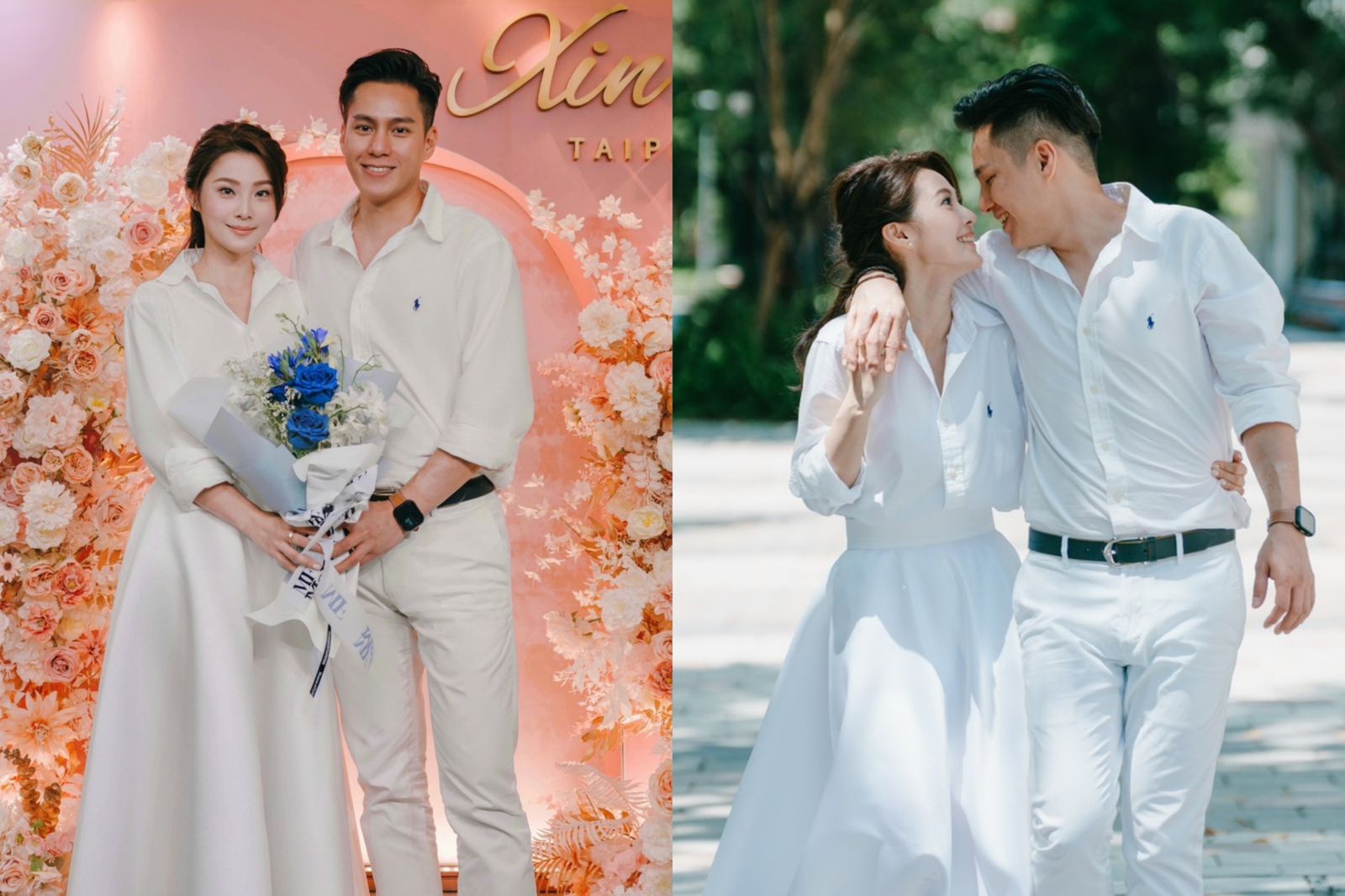 華千涵與老公林世傑交往11年有情人終成眷屬。三立提供