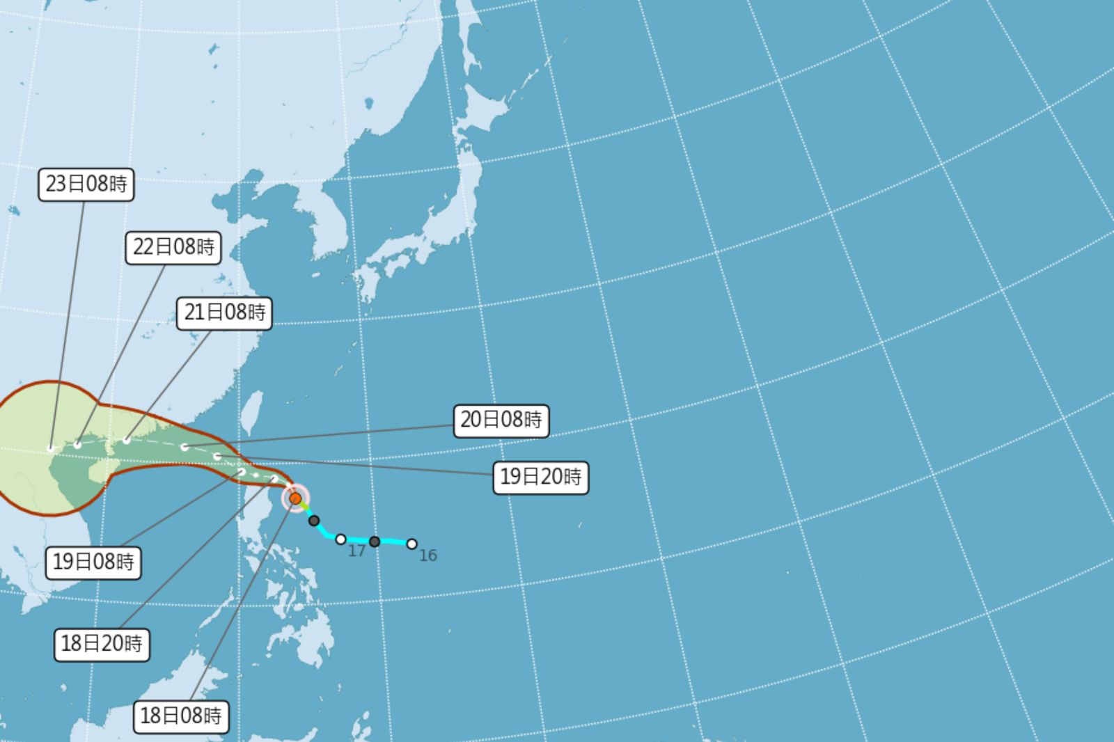 輕颱「薇帕」路徑北修！氣象署11：30發布海警　專家：下週恐有「熱帶系統」侵台