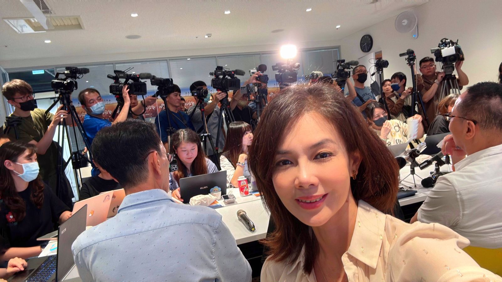 林美貞記者會哽咽避談孫興　會後臉書訴心情