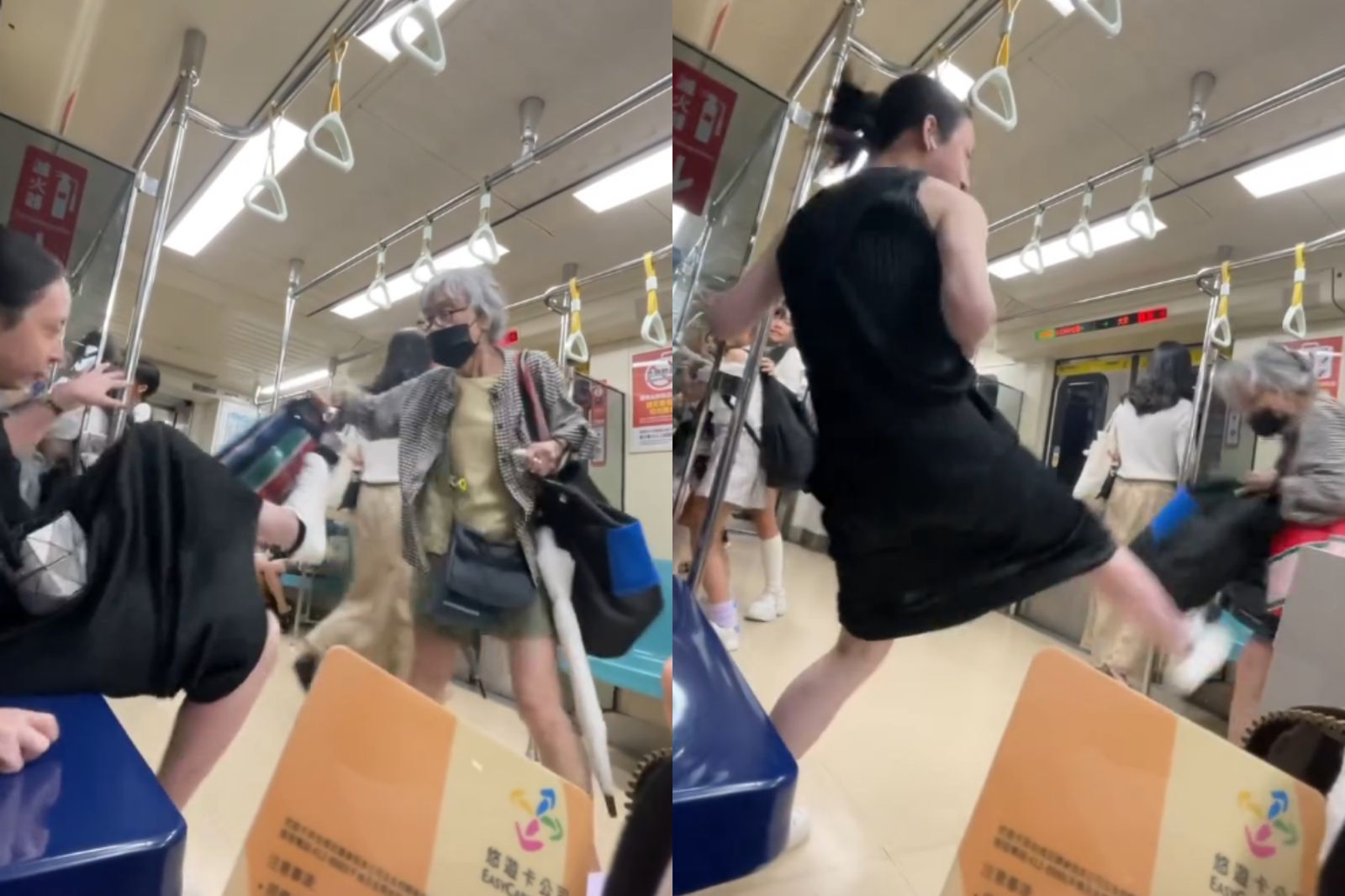 北捷白髮婦是博愛座暴徒！　昔用雨傘戳傷女童被揪出再遭起訴