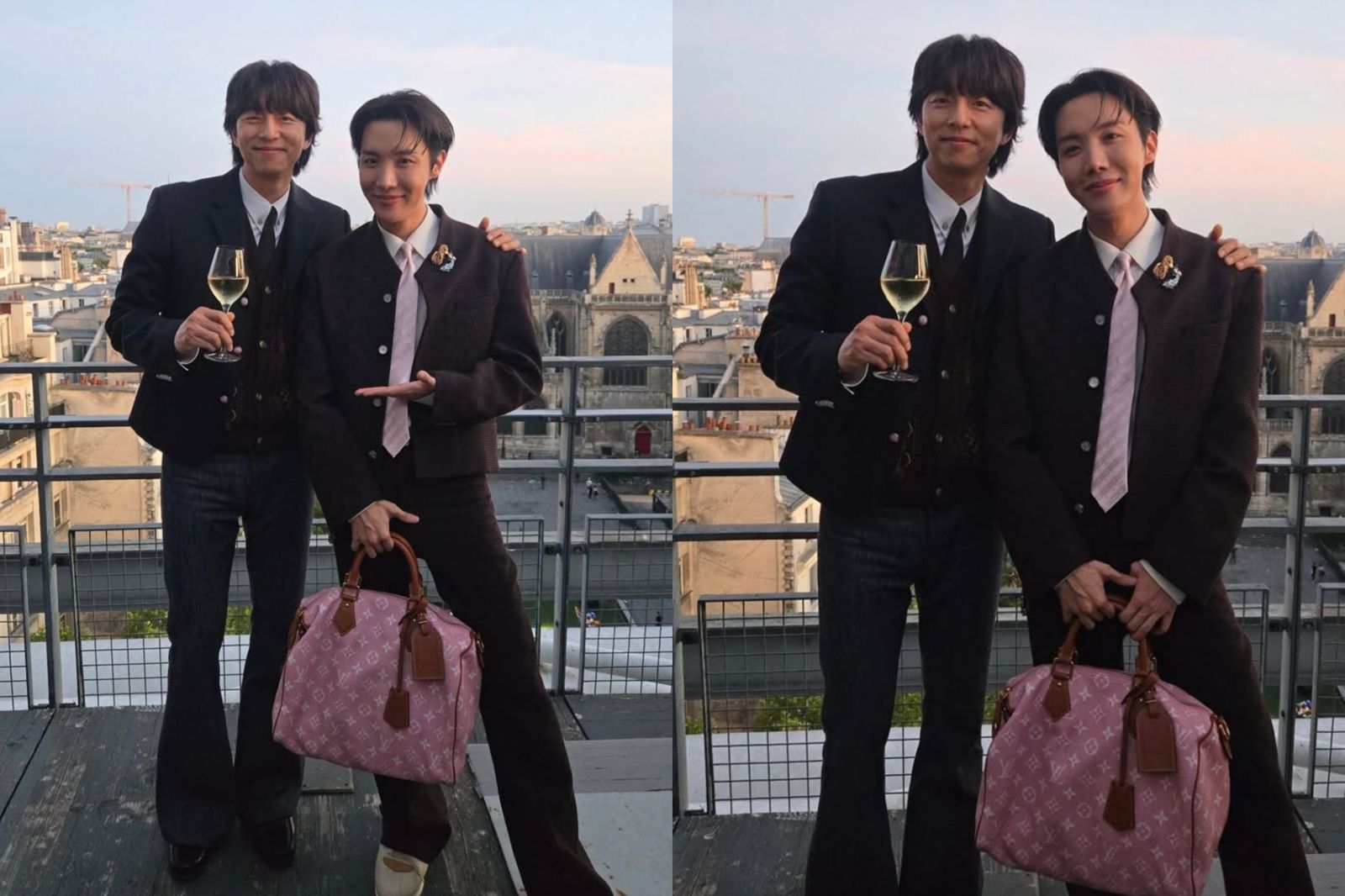 j-hope巴黎夢幻同框孔劉! 雙男神合照百萬人朝聖