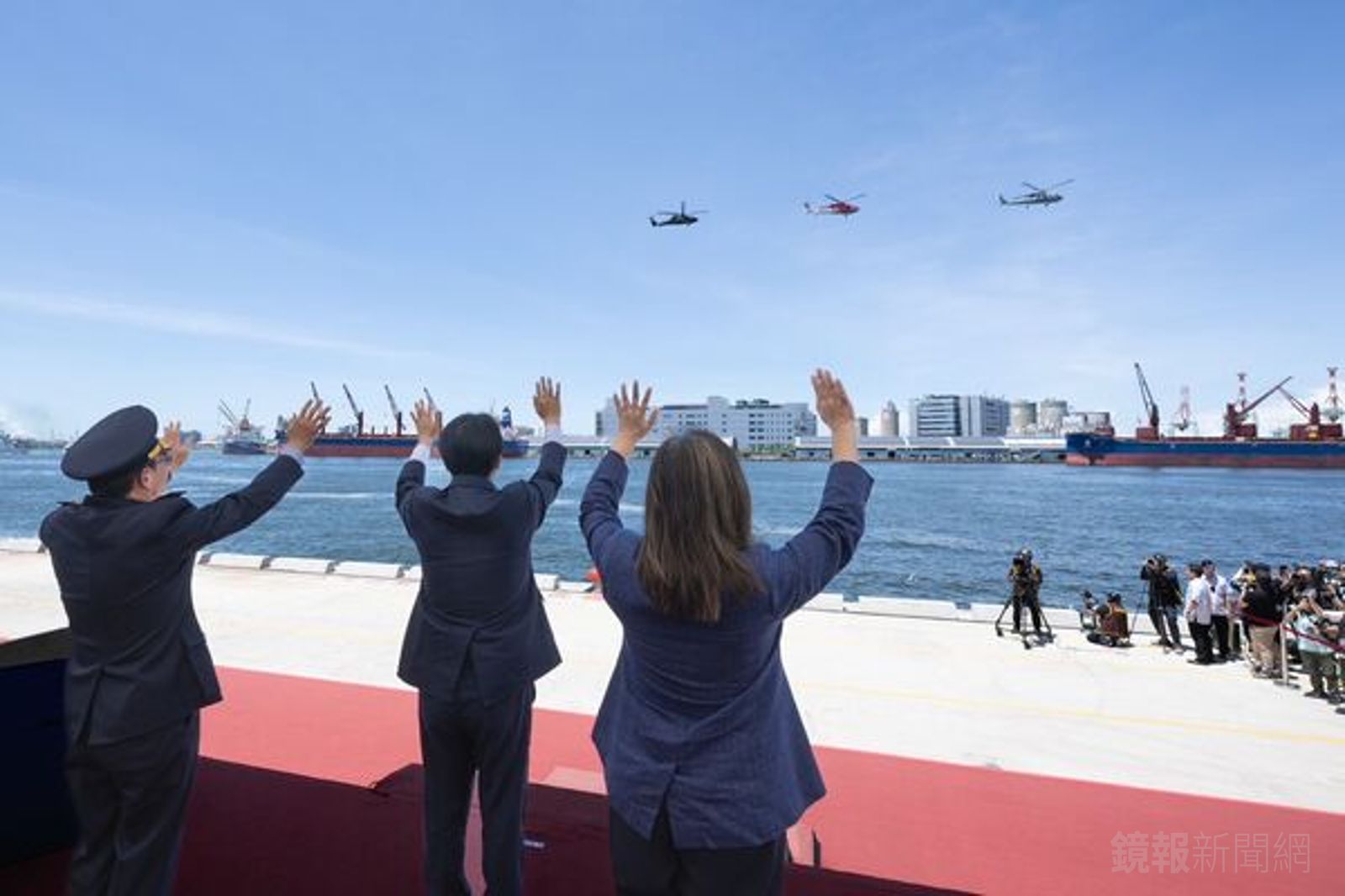 總統賴清德今赴高雄視導「海安12號」演習。(圖/取自賴清德臉書)