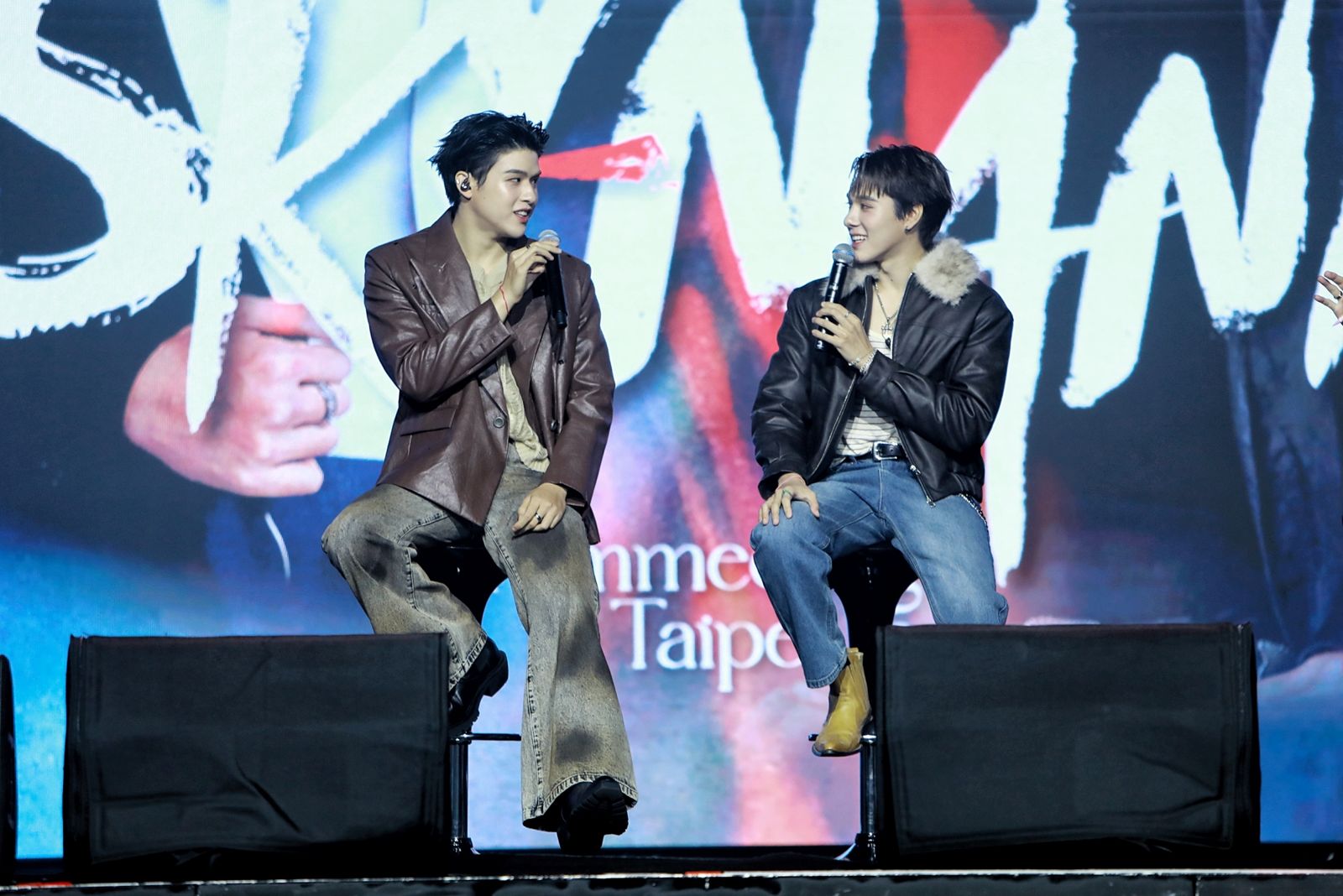 Sky與Nani首度合體訪台 現場「取中文名」重現雨天撐傘告白