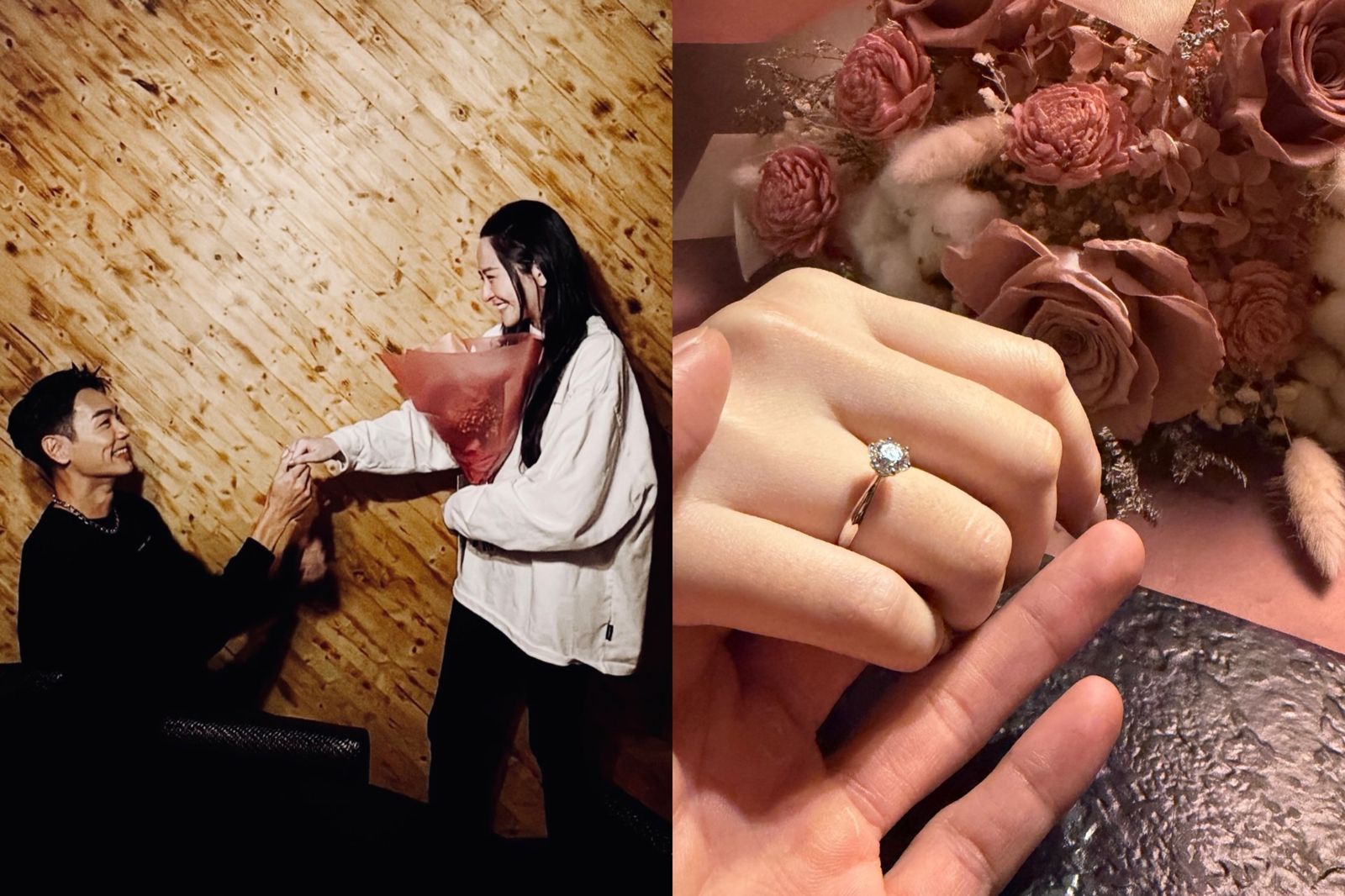 禾浩辰求婚成功！平安夜前興奮報喜　鑽戒套牢吳品潔：She said yes