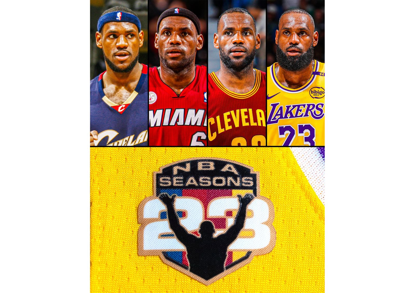 紀念「詹皇」23季成就 湖人布章設計有巧思 賽後將製成限量球員卡