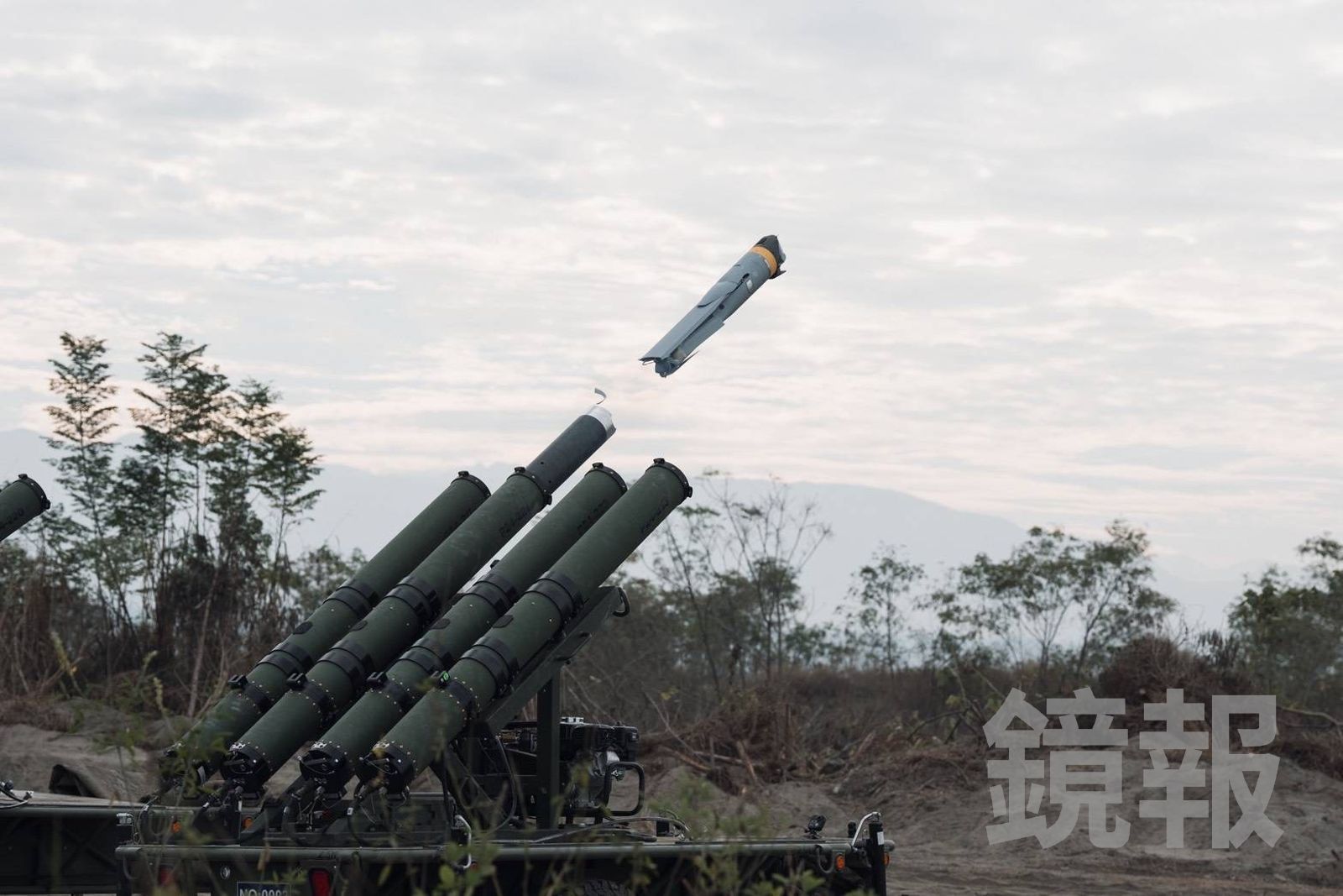 Altius-600M發射實彈。(圖/國防部提供)