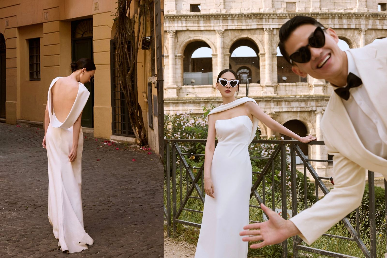 林映唯年初被求婚後首曬婚紗　復刻《羅馬假期》經典場景