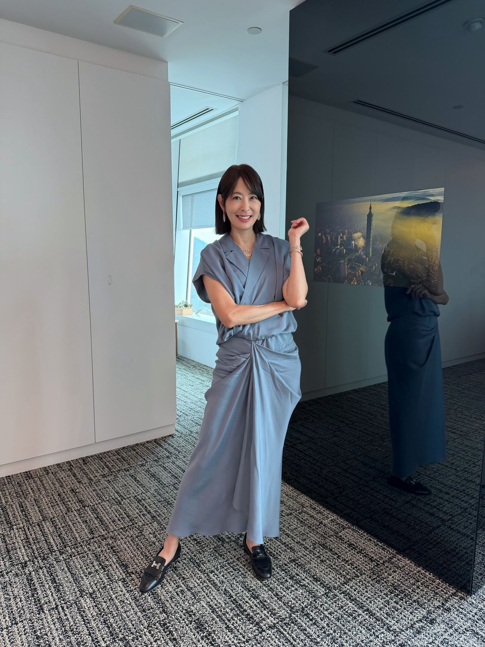 賈永婕本來期望被誇是大學生。翻攝賈永婕臉書