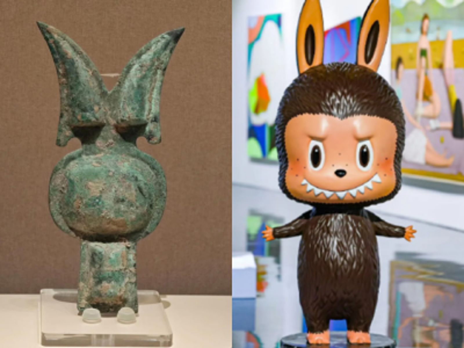 2千年前青銅器撞臉Labubu!網笑:春秋時就懂玩