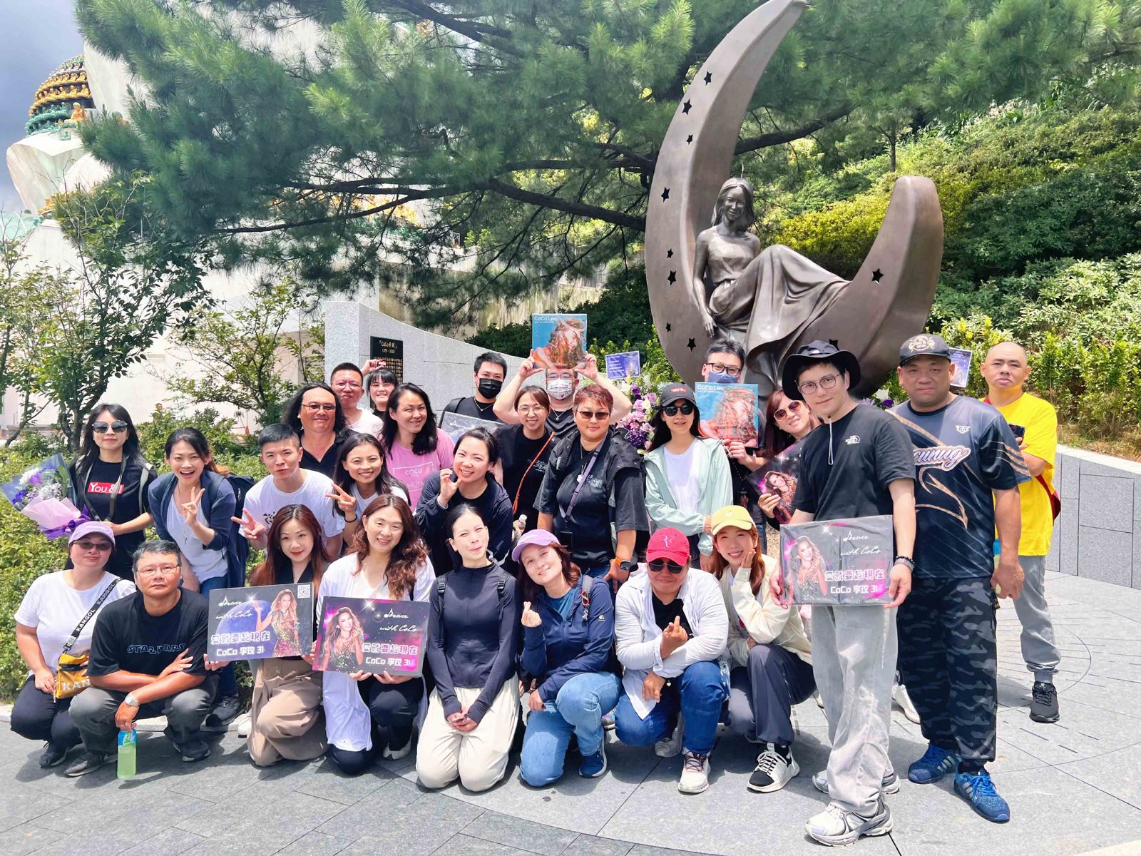 各地歌迷發起活動追思永遠的偶像李玟。COCO李玟台灣歌迷會提供