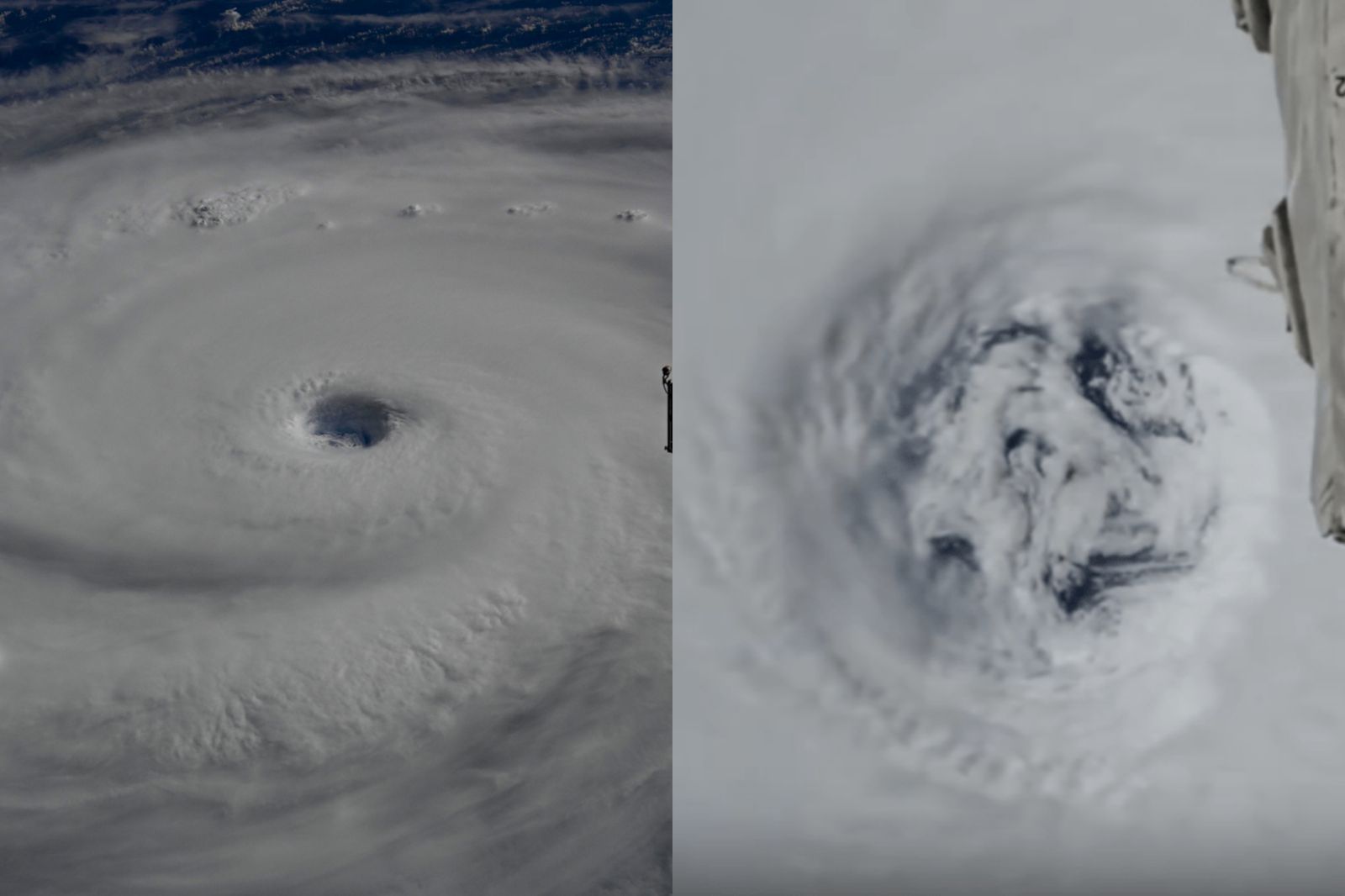 日太空人曝「樺加沙颱風」俯瞰照驚：美麗更讓人恐懼　超大颱風眼、扎實結構重創菲律賓
