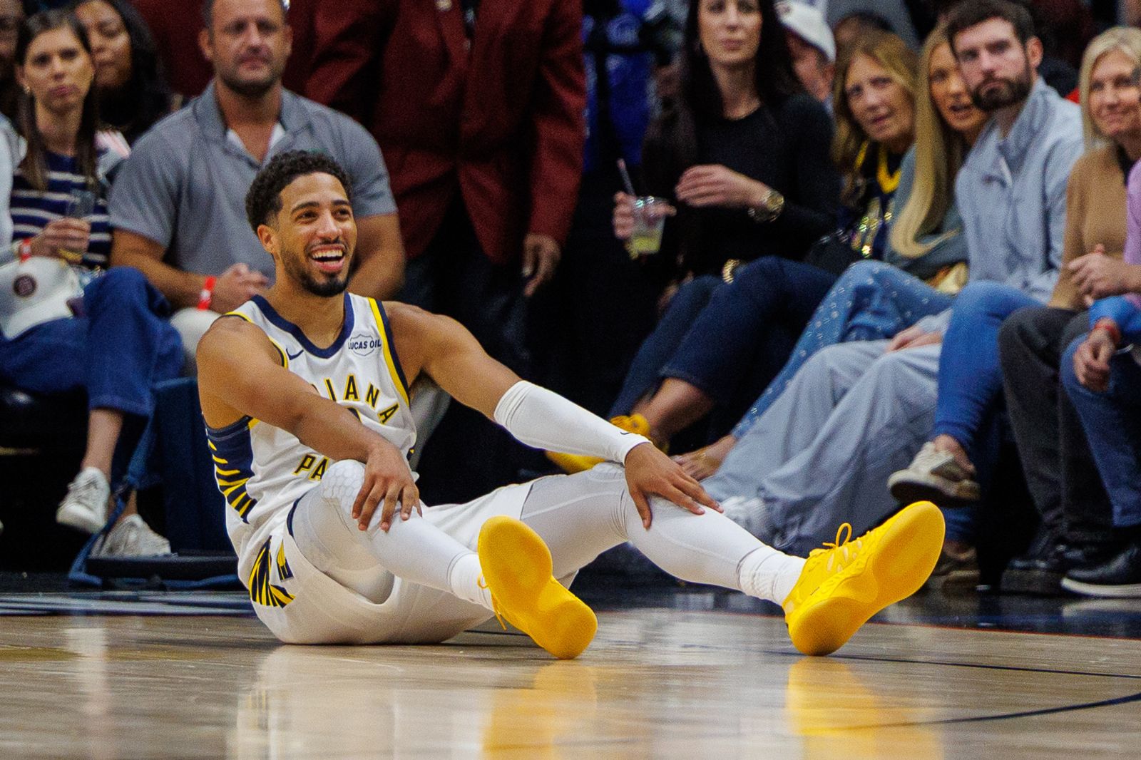 印第安那溜馬隊球星Tyrese Haliburton。圖/達志影像