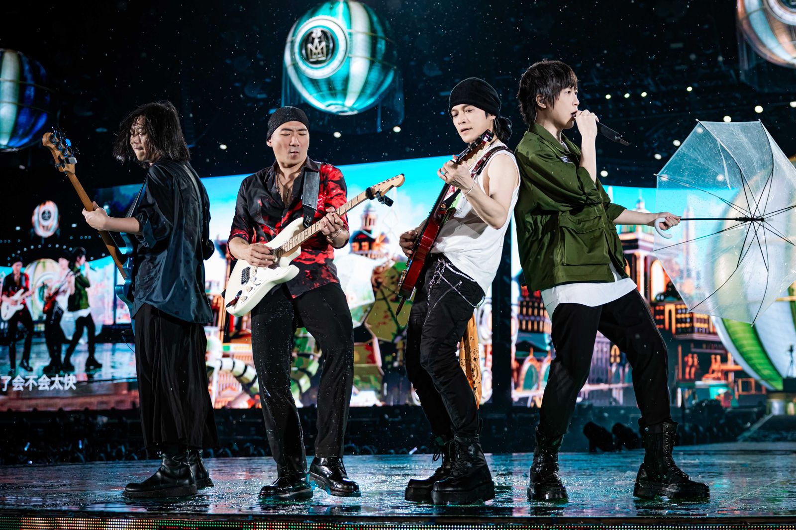 五月天2日繼續在北京鳥巢開唱。相信音樂提供