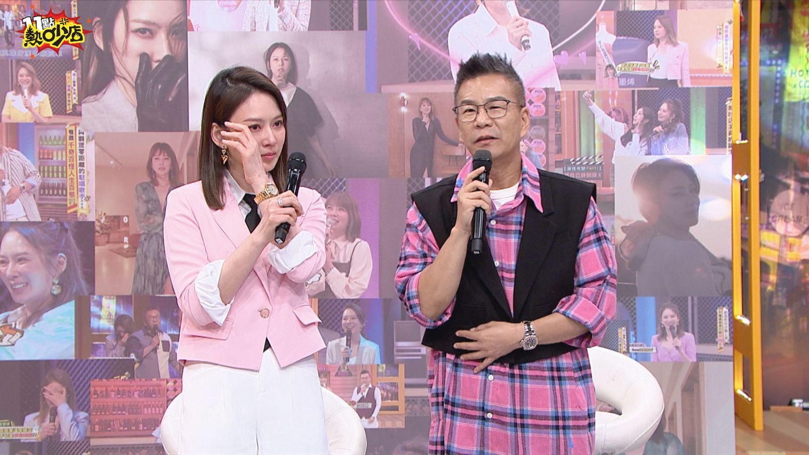 elody(左)祝福沈玉琳能早日康復。TVBS提供