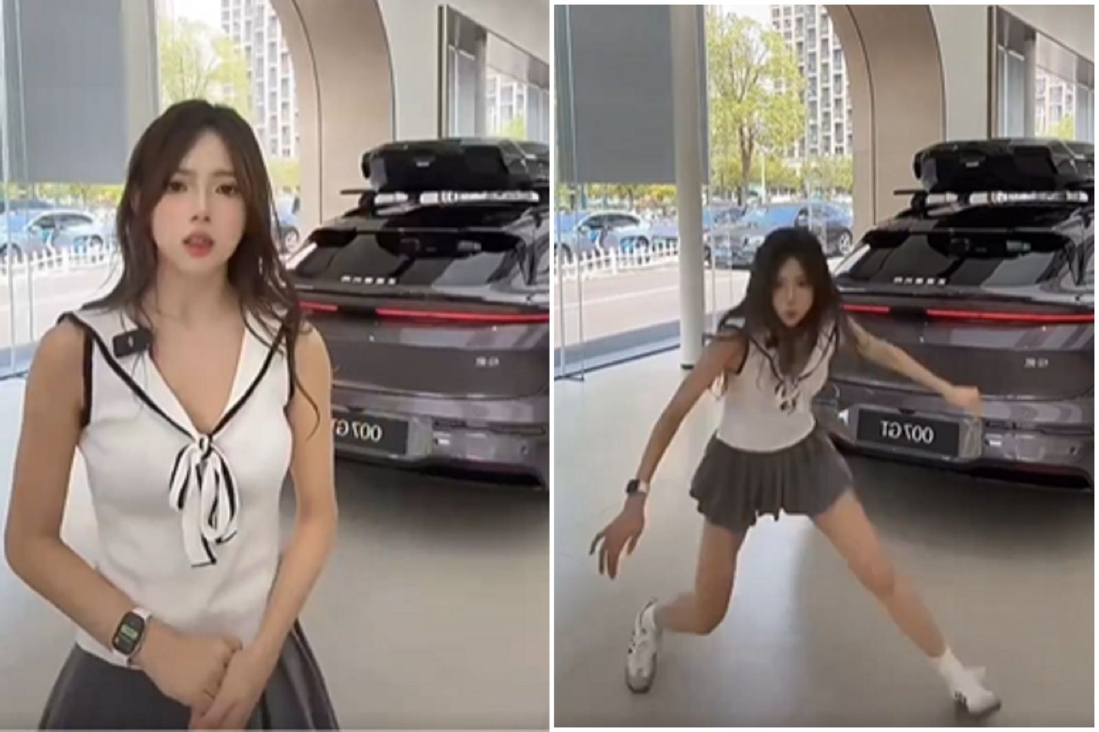 正妹直播賣車出奇招！以為又要賣肉吸老司機　下一秒變「櫻木花道」