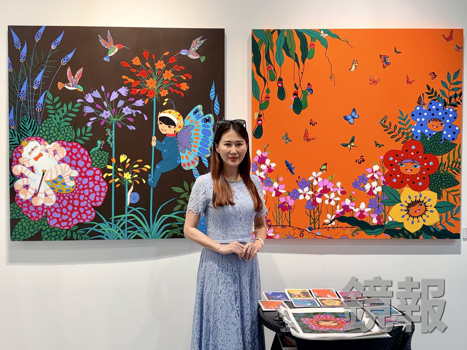 米凱莉帶作品參展台北國際藝術博覽會。攝影杜沛學