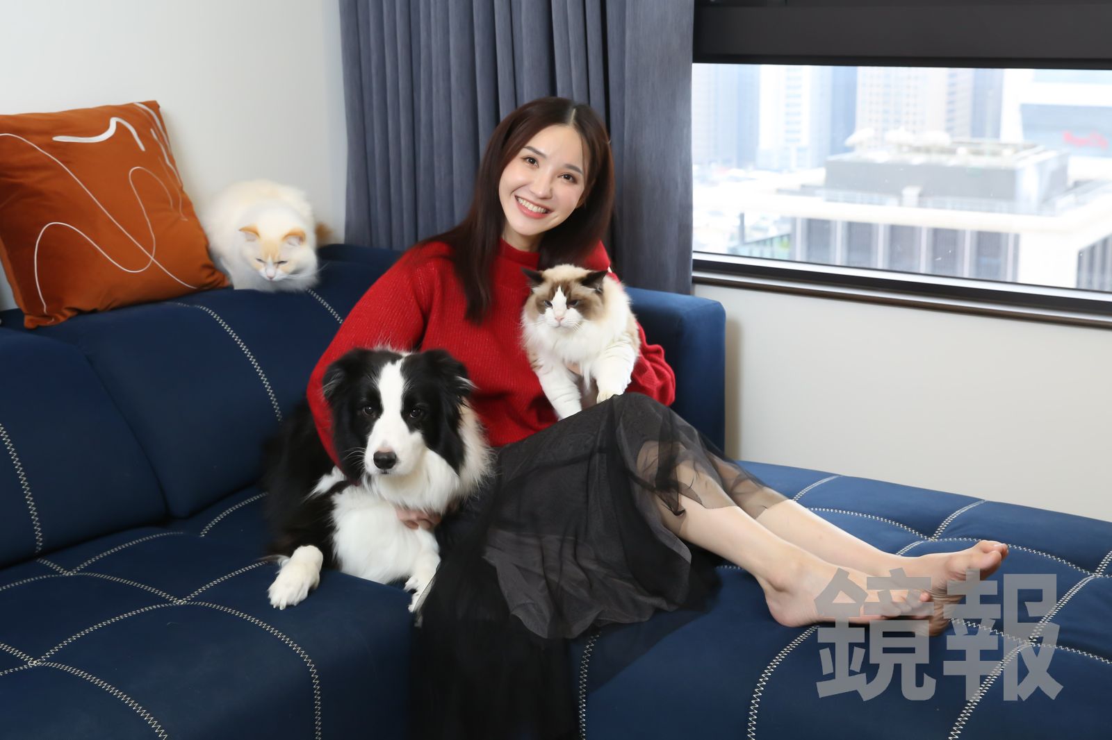 徐千京的寵物們陪伴她度過低潮期。董孟航攝