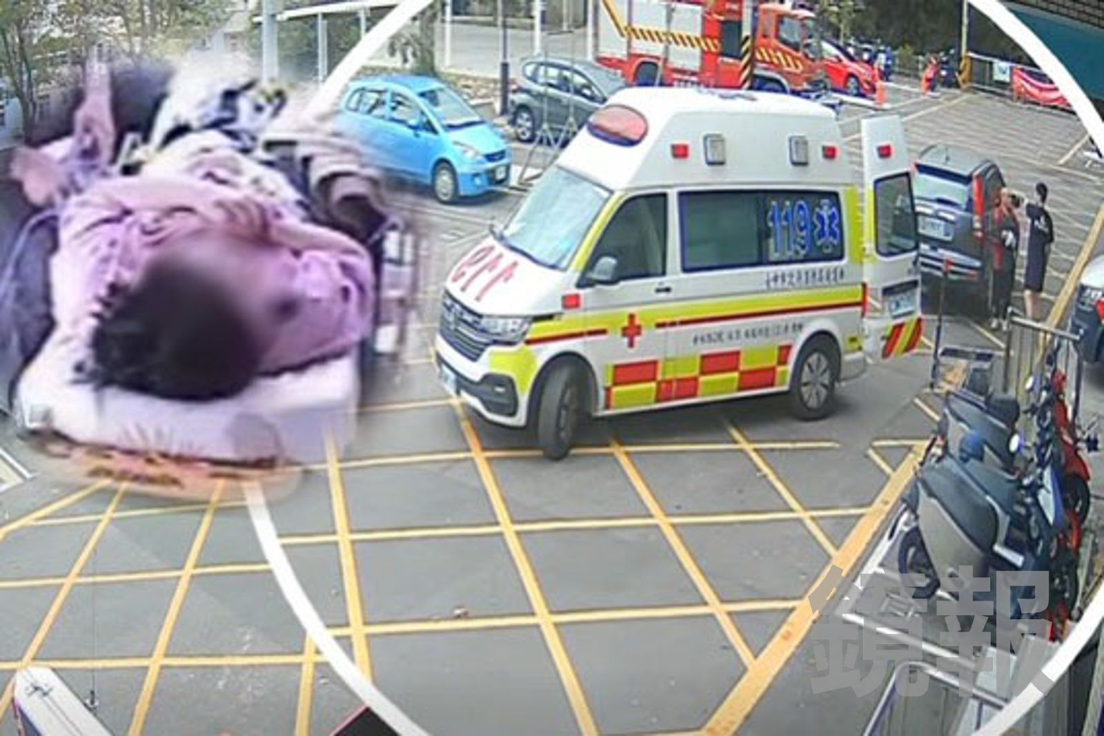 獨家／車停消防隊求救！59歲婦「胸口撕裂痛」疑主動脈剝離　消防員即刻救援