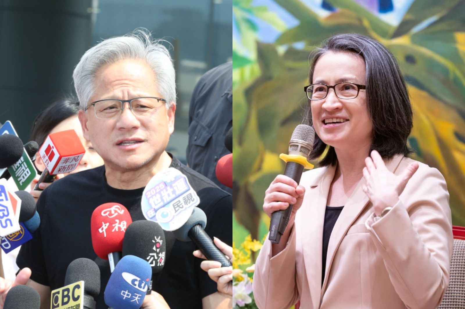 蕭美琴因黃仁勳才出席世壯運開幕？國民黨酸：打卡蹭熱度