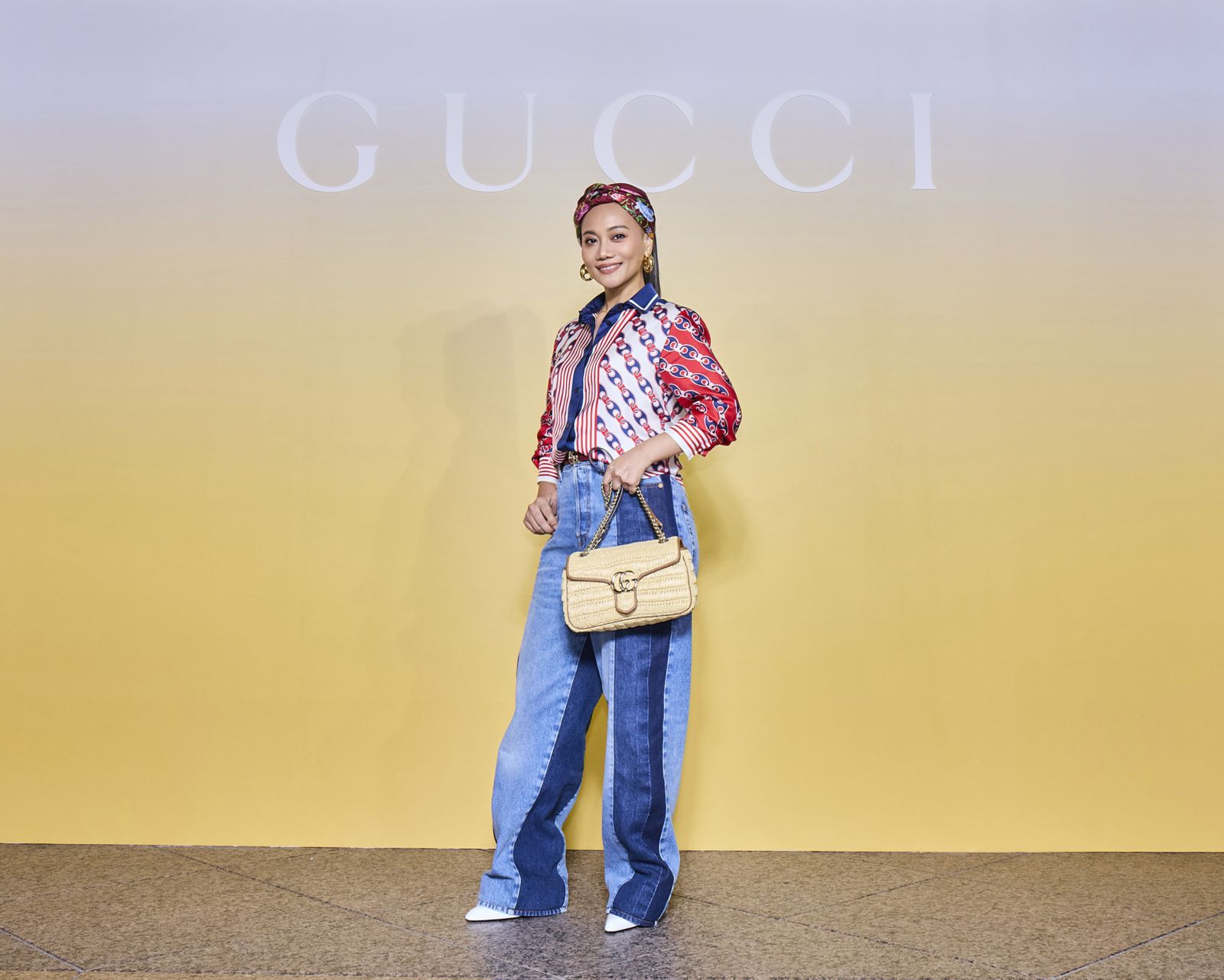 阿爆23日出席活動。GUCCI提供