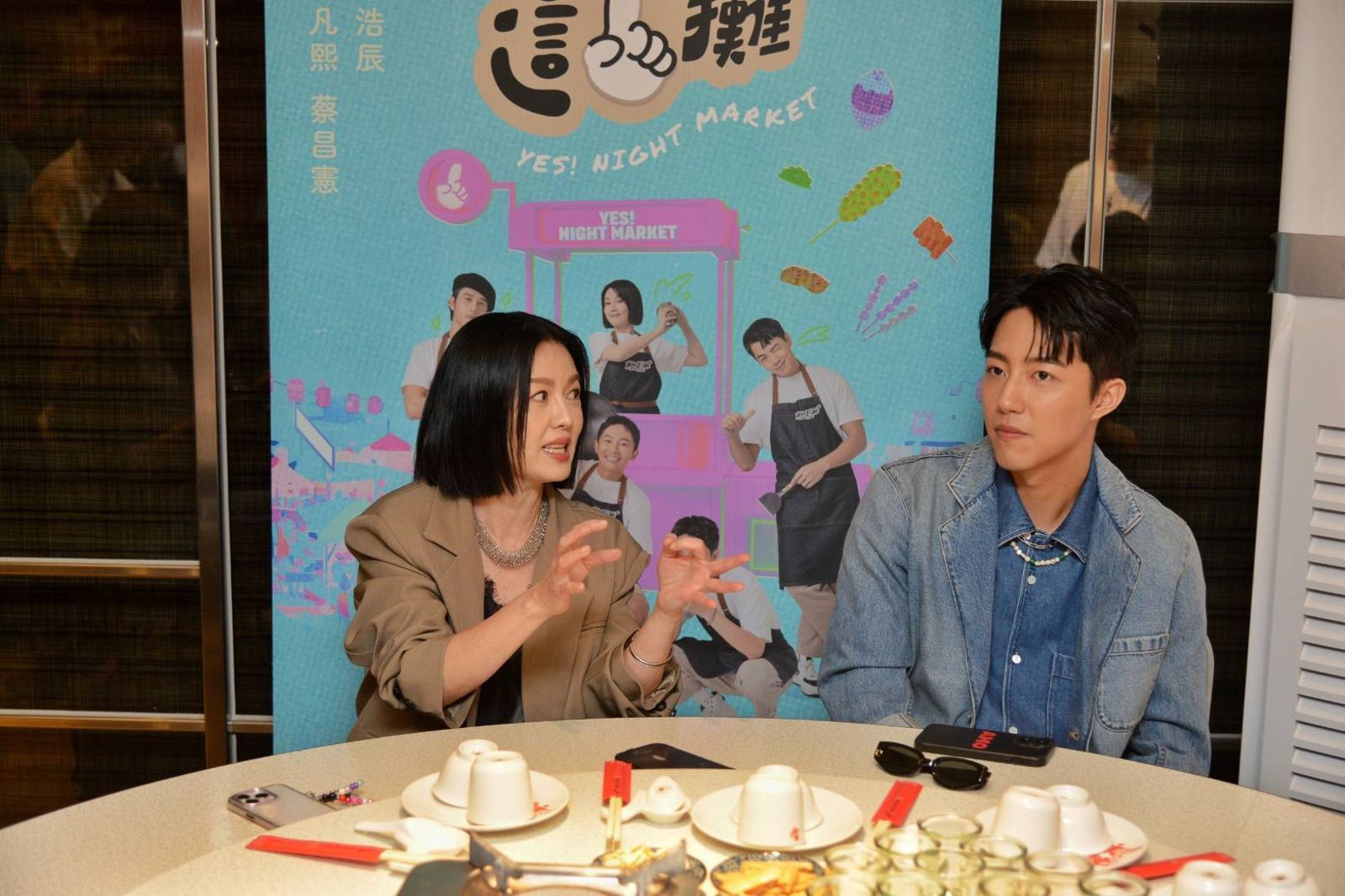 苗可麗、蔡凡熙分享拍攝幕後。華視、三立提供