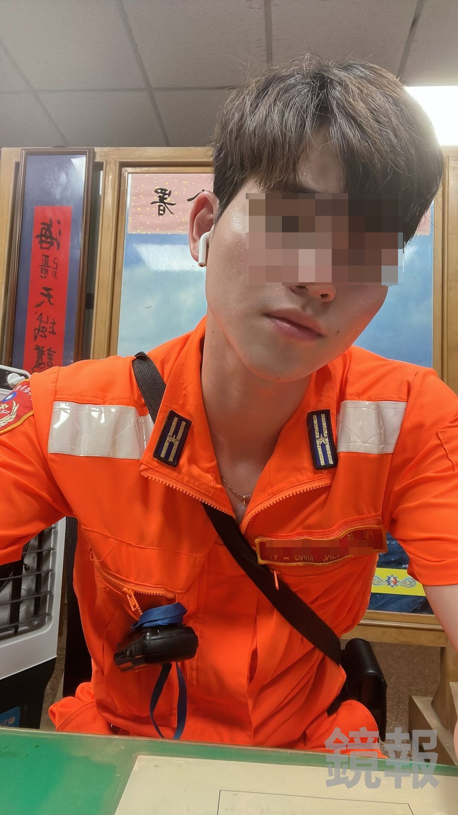 林姓海巡隊員被爆料在有薪病假期間經營海鮮餐廳。翻攝Threads