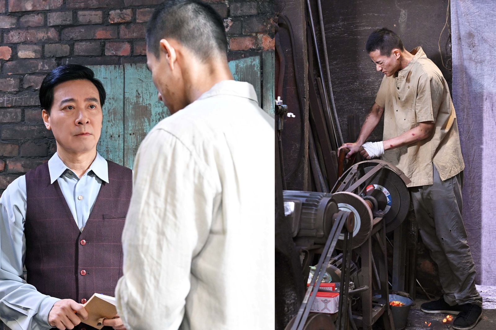 台劇《寶島西米樂》中尹昭德（左）是盧彥澤（右）貴人。台視提供