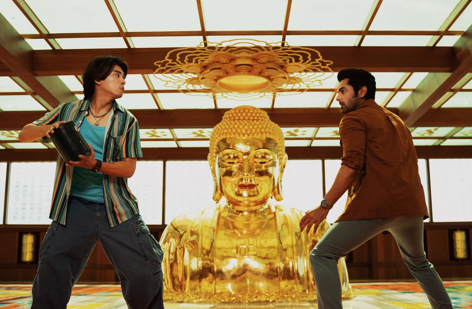 《叫我驅魔男神》中林哲熹與不同國籍演員合作，是全新挑戰。光盛影業提供