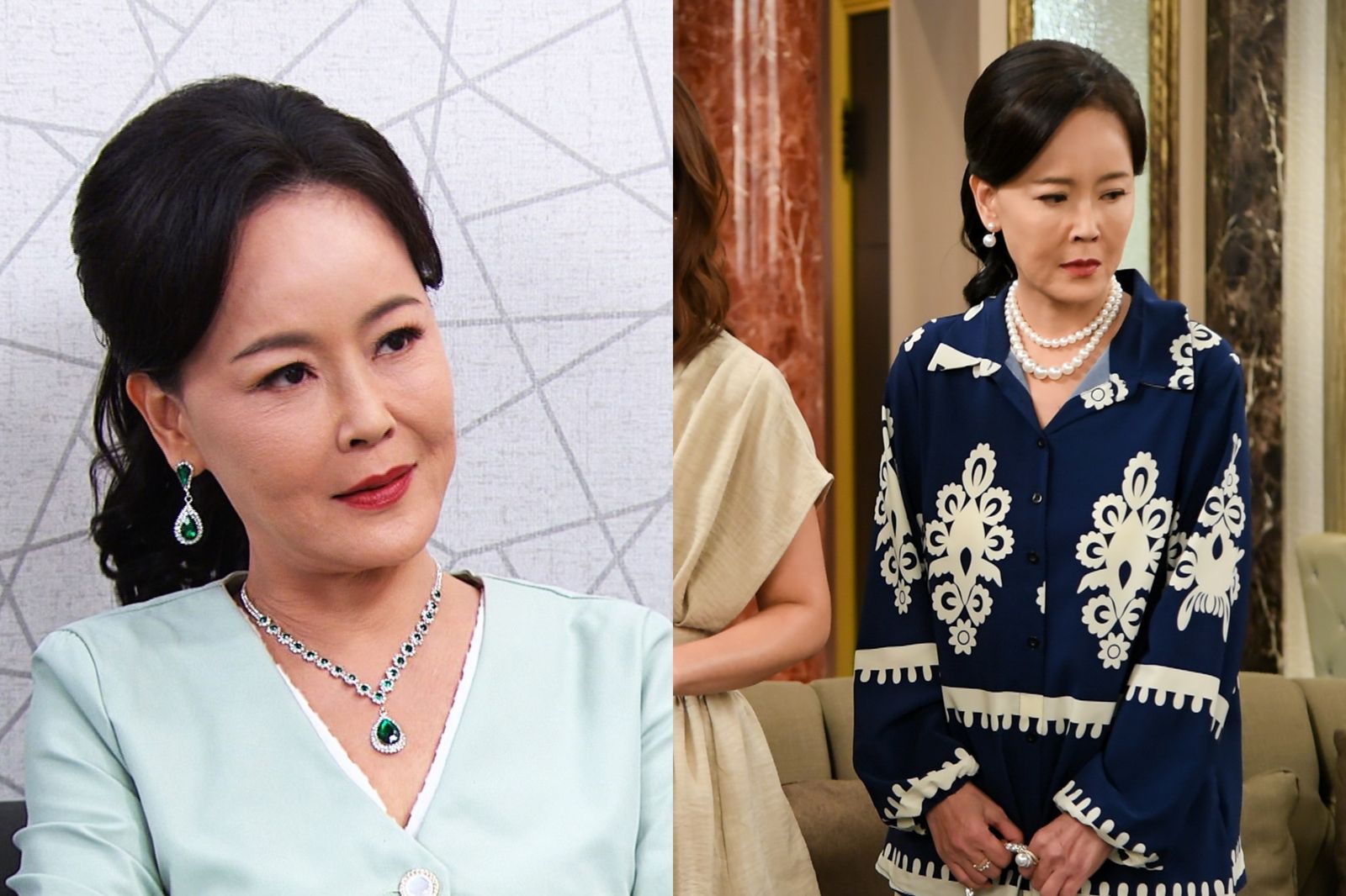 岳虹角色因台詞多、情緒大，服裝華麗成為她唯一慰藉。三立提供