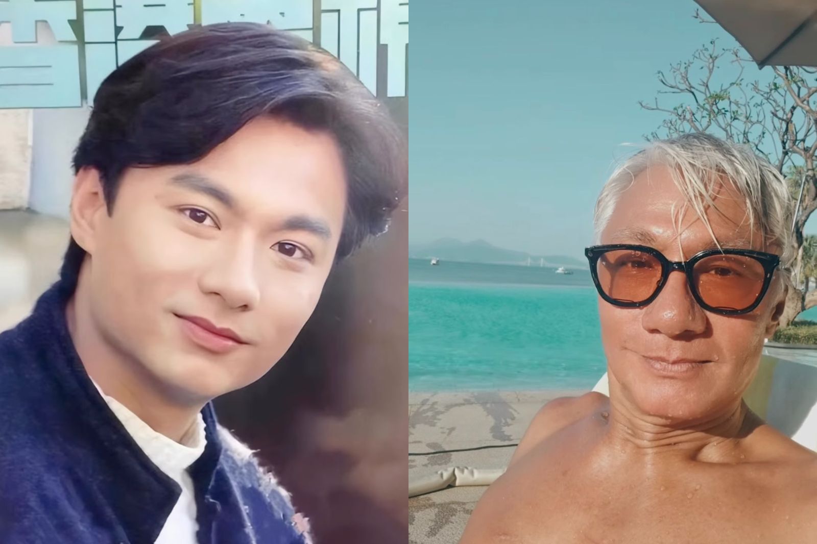林俊賢曾被譽為「香港第一美男」,如今自在留白髮。圖/翻攝自IG @wilsonlam1023