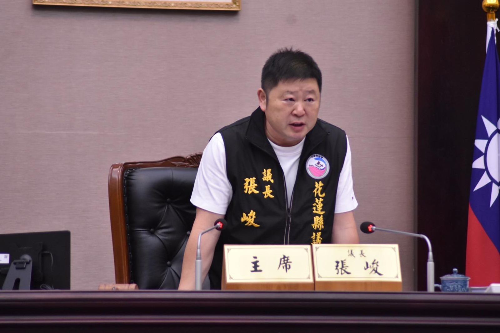 無黨籍花蓮縣議會議長張峻5日將參與護國大遶境活動，力挺罷免傅崐萁。（圖／翻攝張峻臉書）