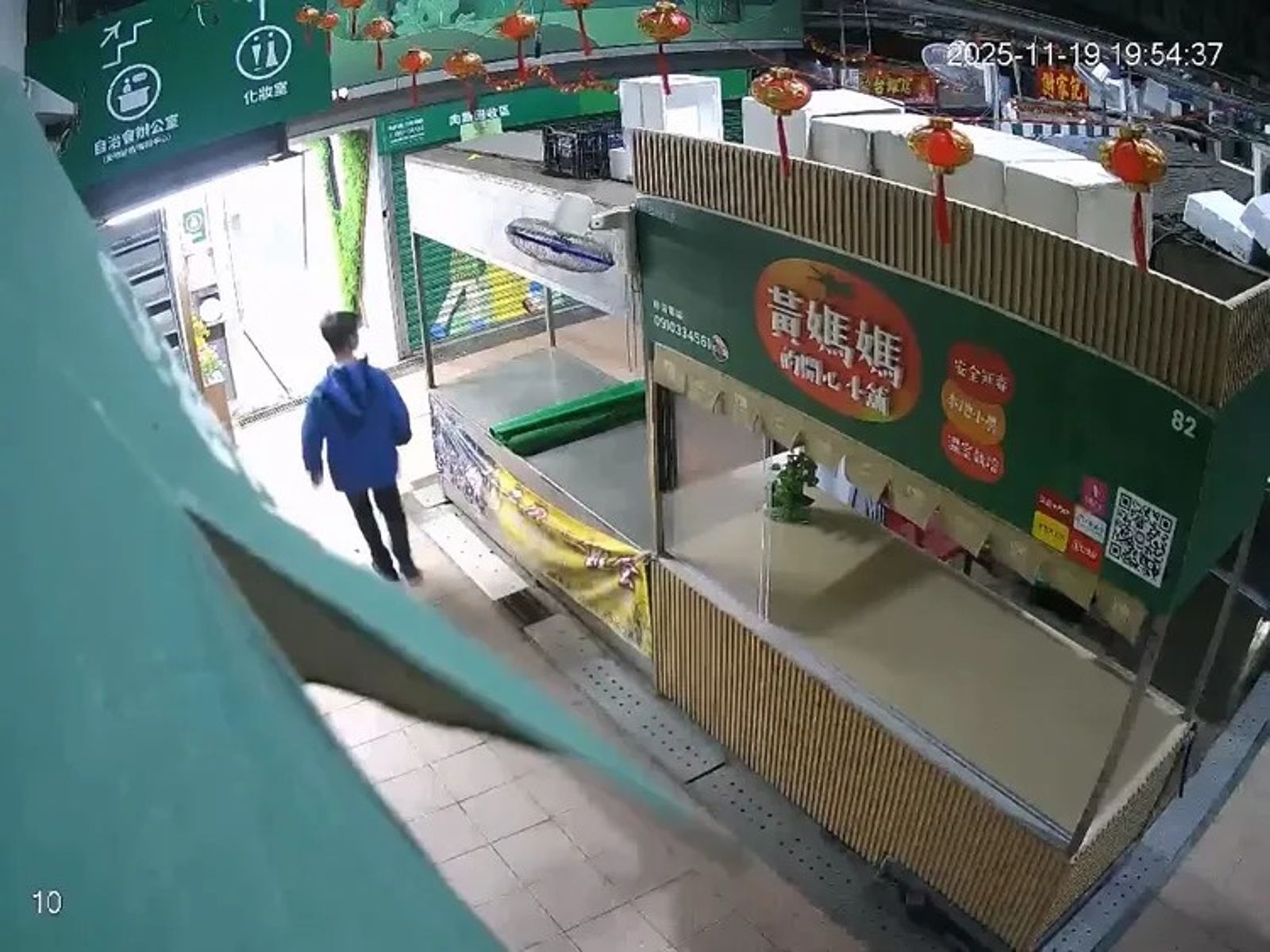 竹南市場驚現偷拍狼闖女廁 女攤商一動作讓色狼拔腿狂奔